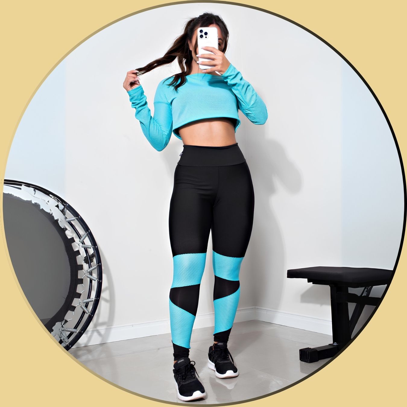 Conjunto feminino de academia