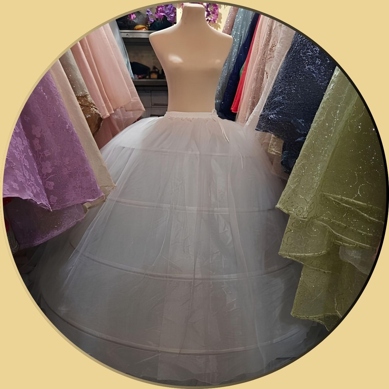 Anágua para vestido