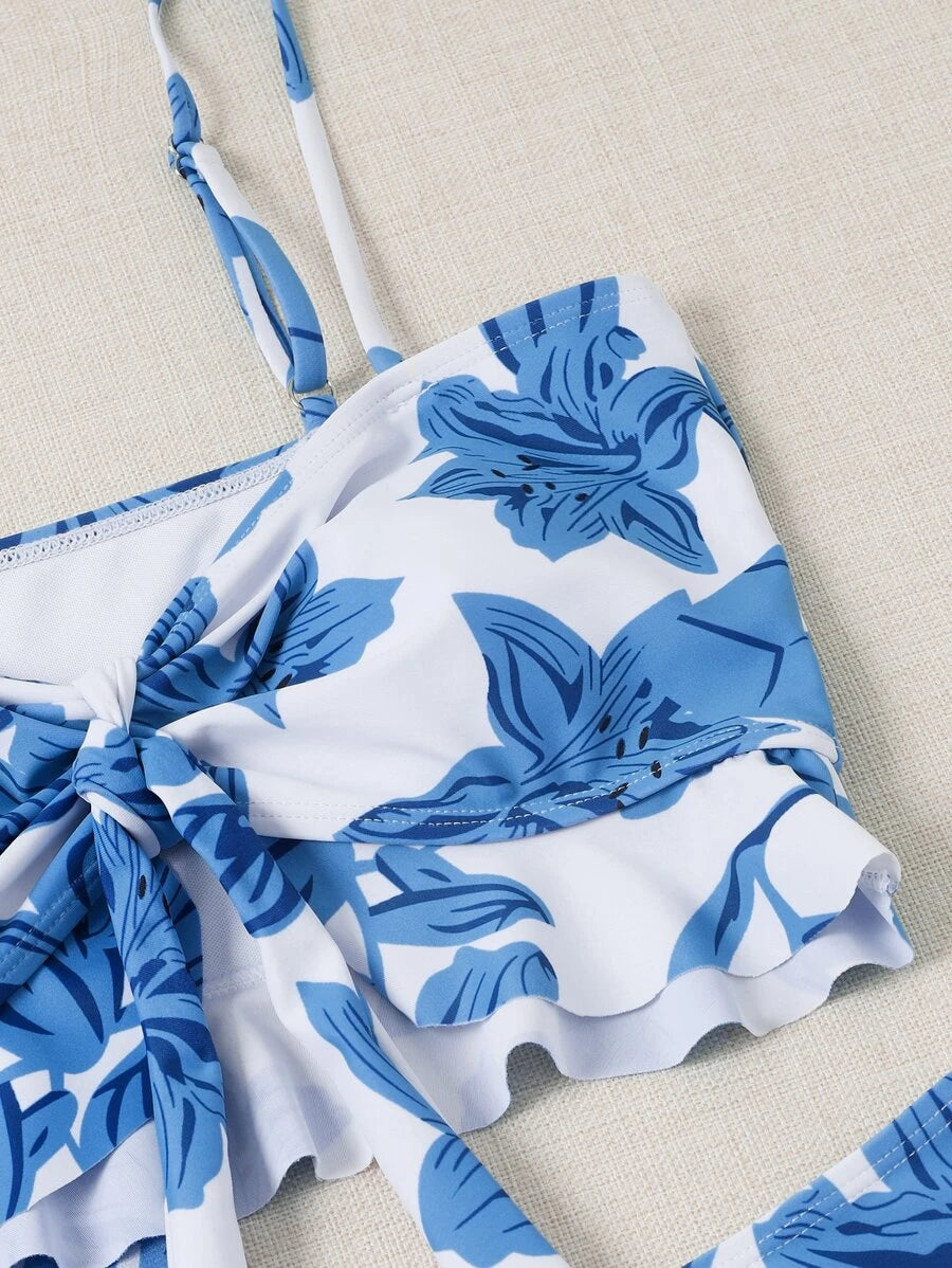 Biquíni Floral 3 Peças - A essência atual do verão