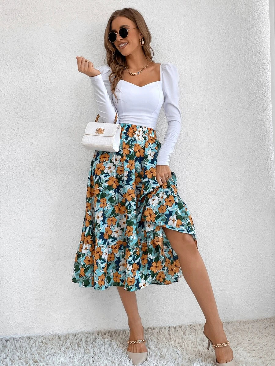 Saia boho Floral