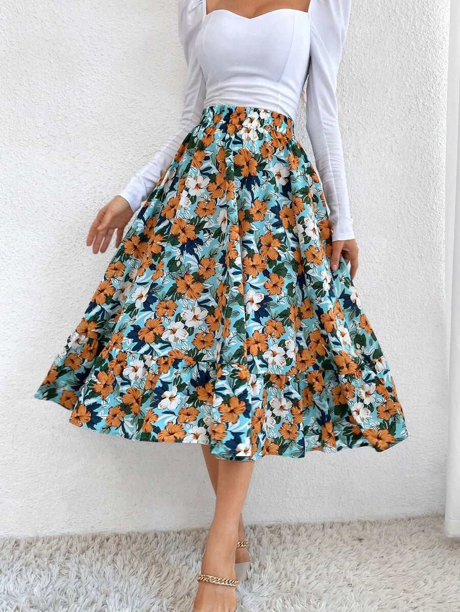 Saia boho Floral