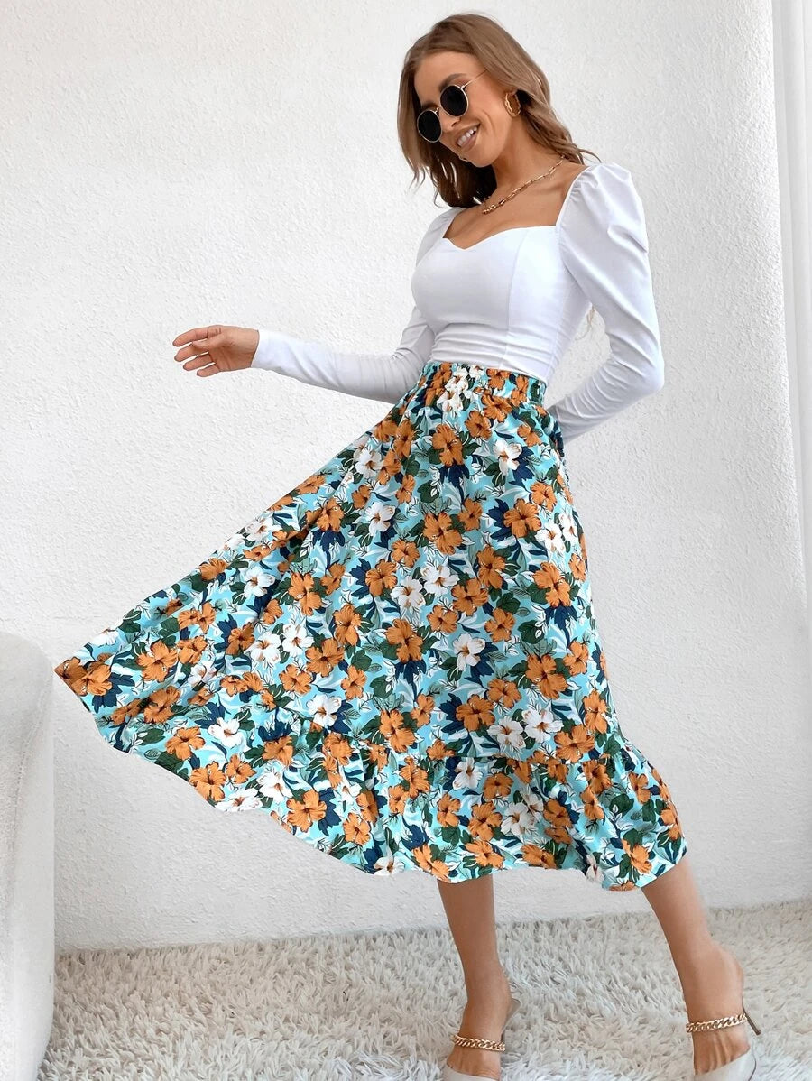 Saia boho Floral