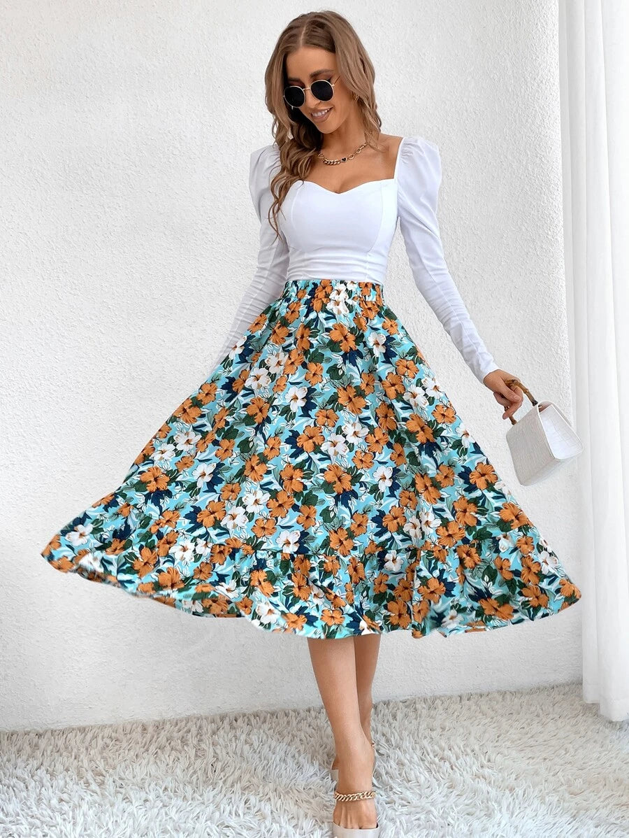 Saia boho Floral