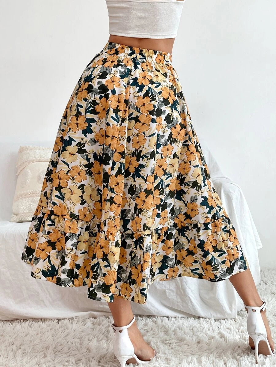 Saia boho Floral