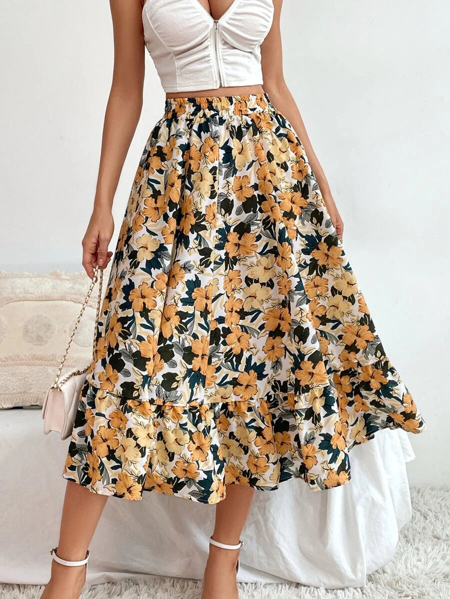 Saia boho Floral