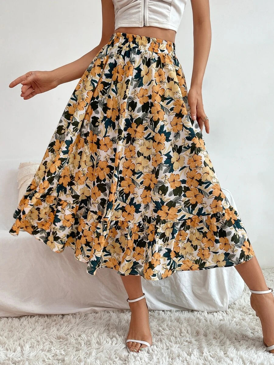 Saia boho Floral