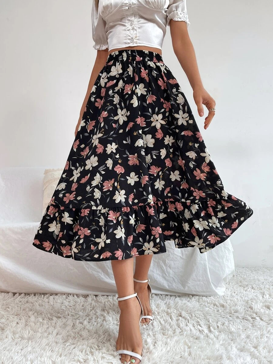 Saia boho Floral