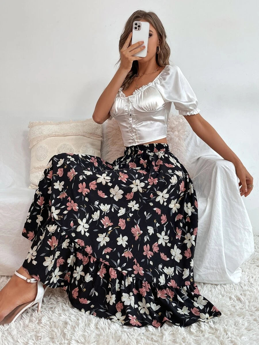 Saia boho Floral