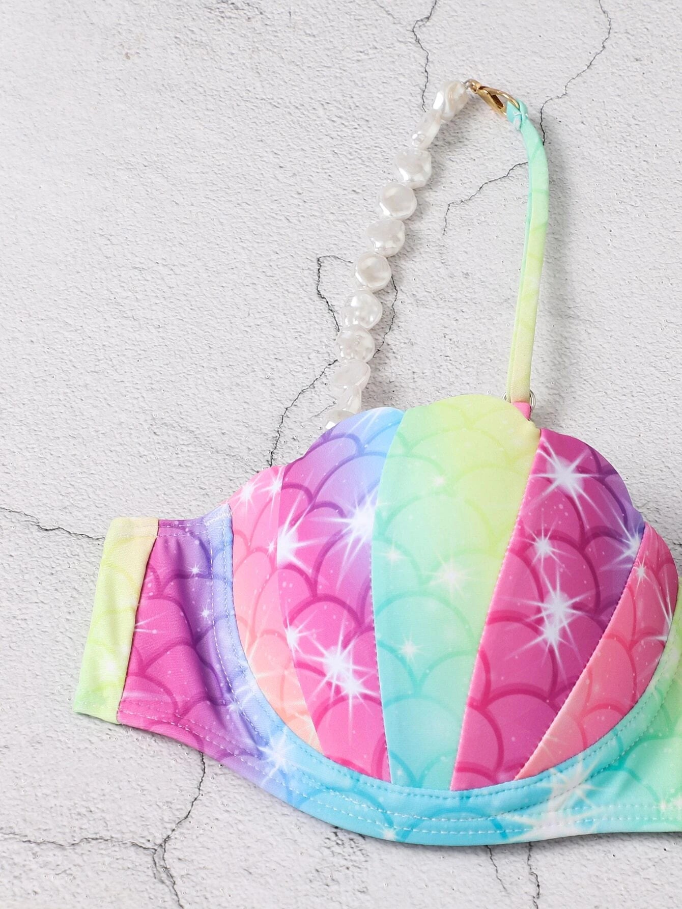 Biquini feminino Degradê: Brilhe Como Uma Sereia