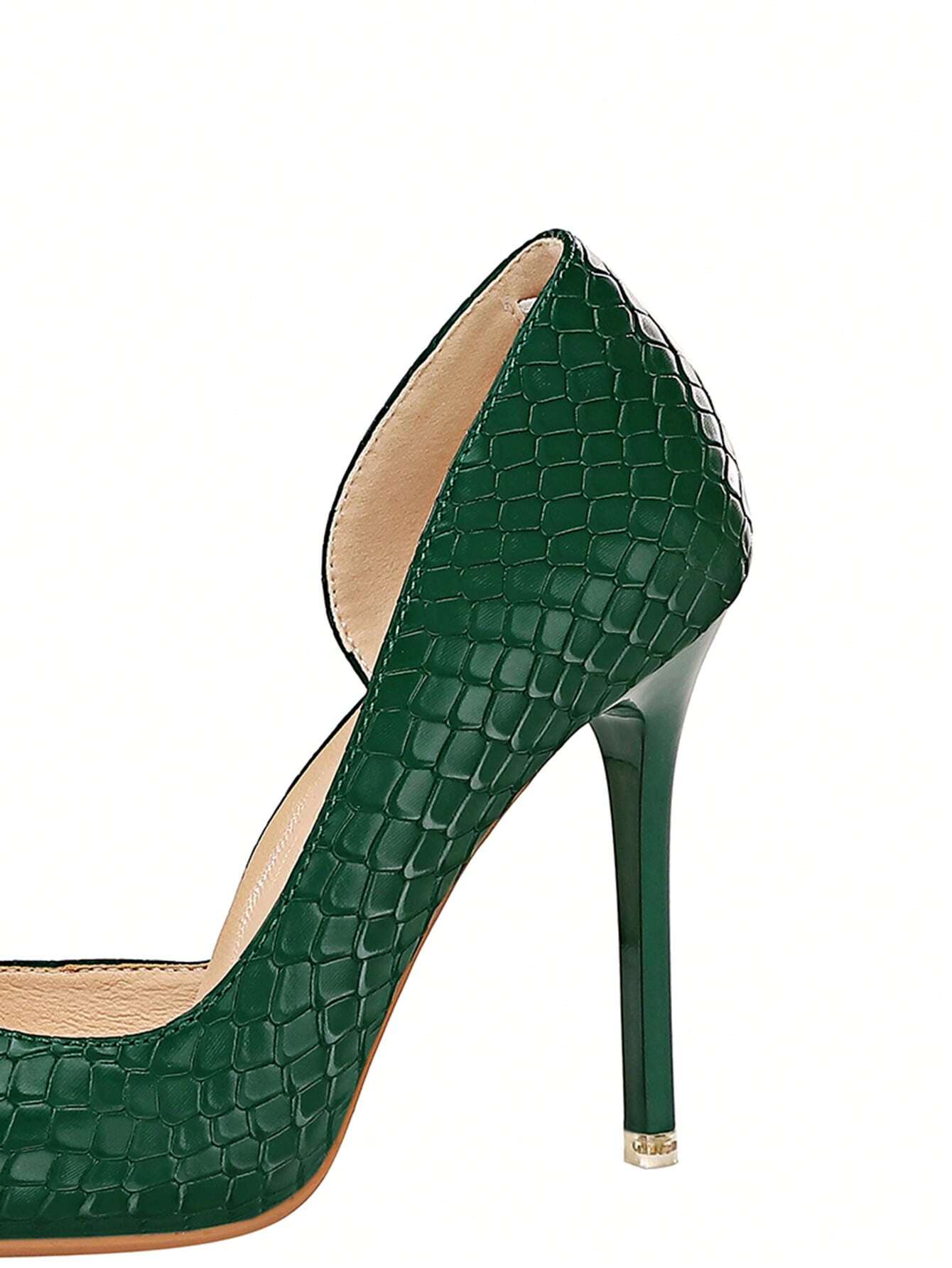 Scarpin de Luxo – Couro Crocodilo, 7cm de Salto