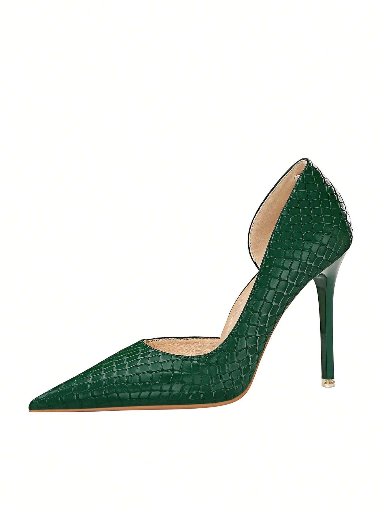 Scarpin de Luxo – Couro Crocodilo, 7cm de Salto