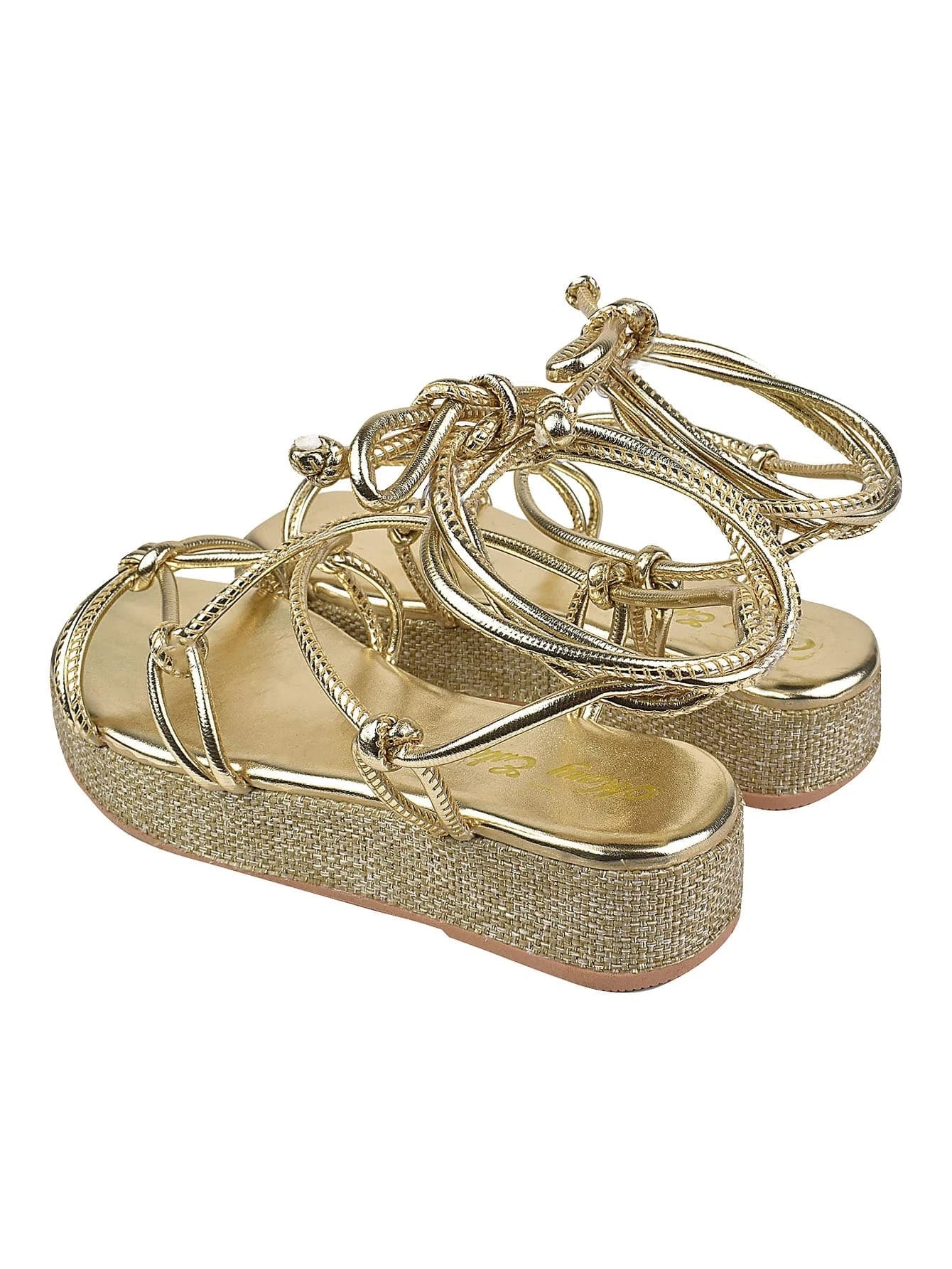 Sandália Feminina Papete de Amarrar