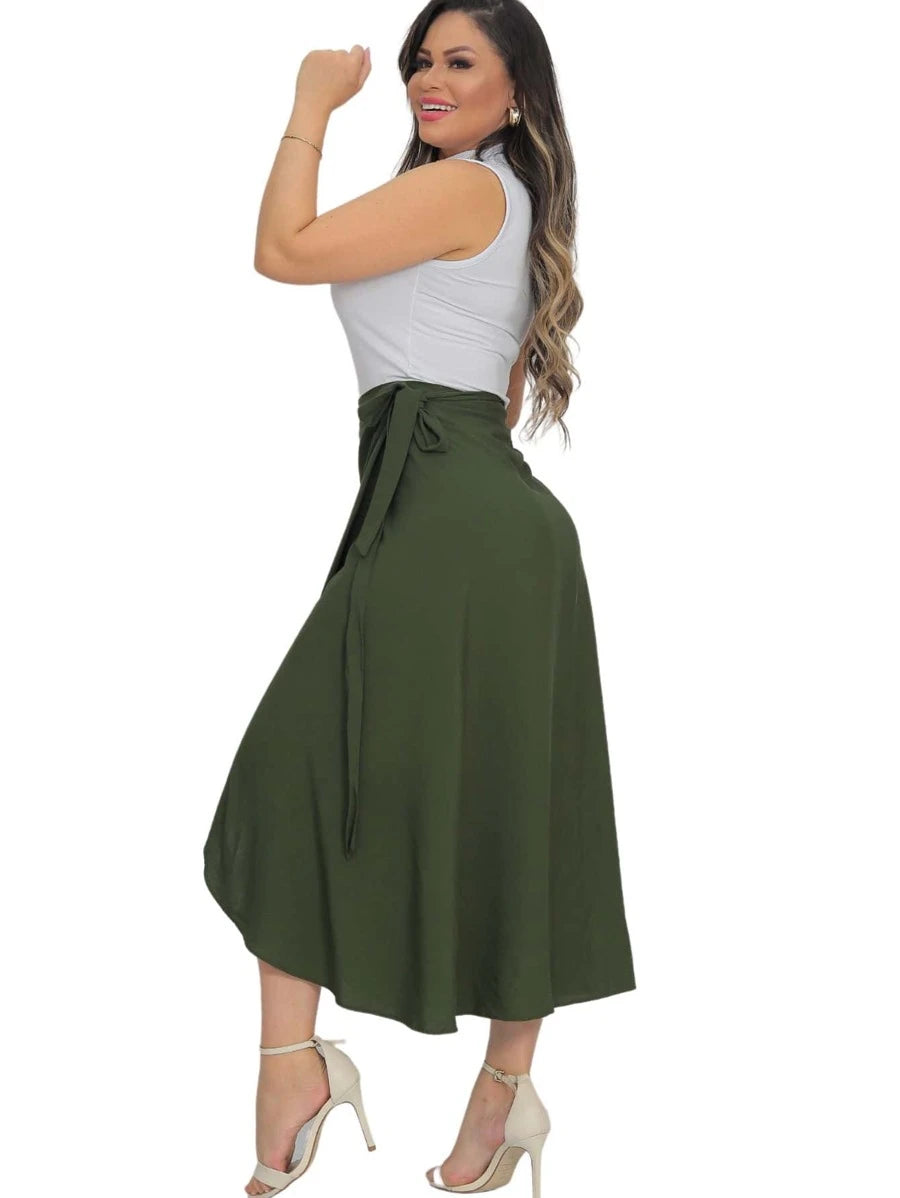 Saia Longa Envelope - Exale Feminilidade por onde passar!