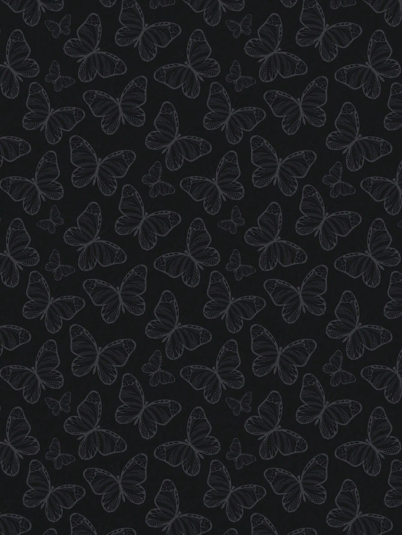 Saia Elegante com Fenda Lateral e Estampa de Borboleta