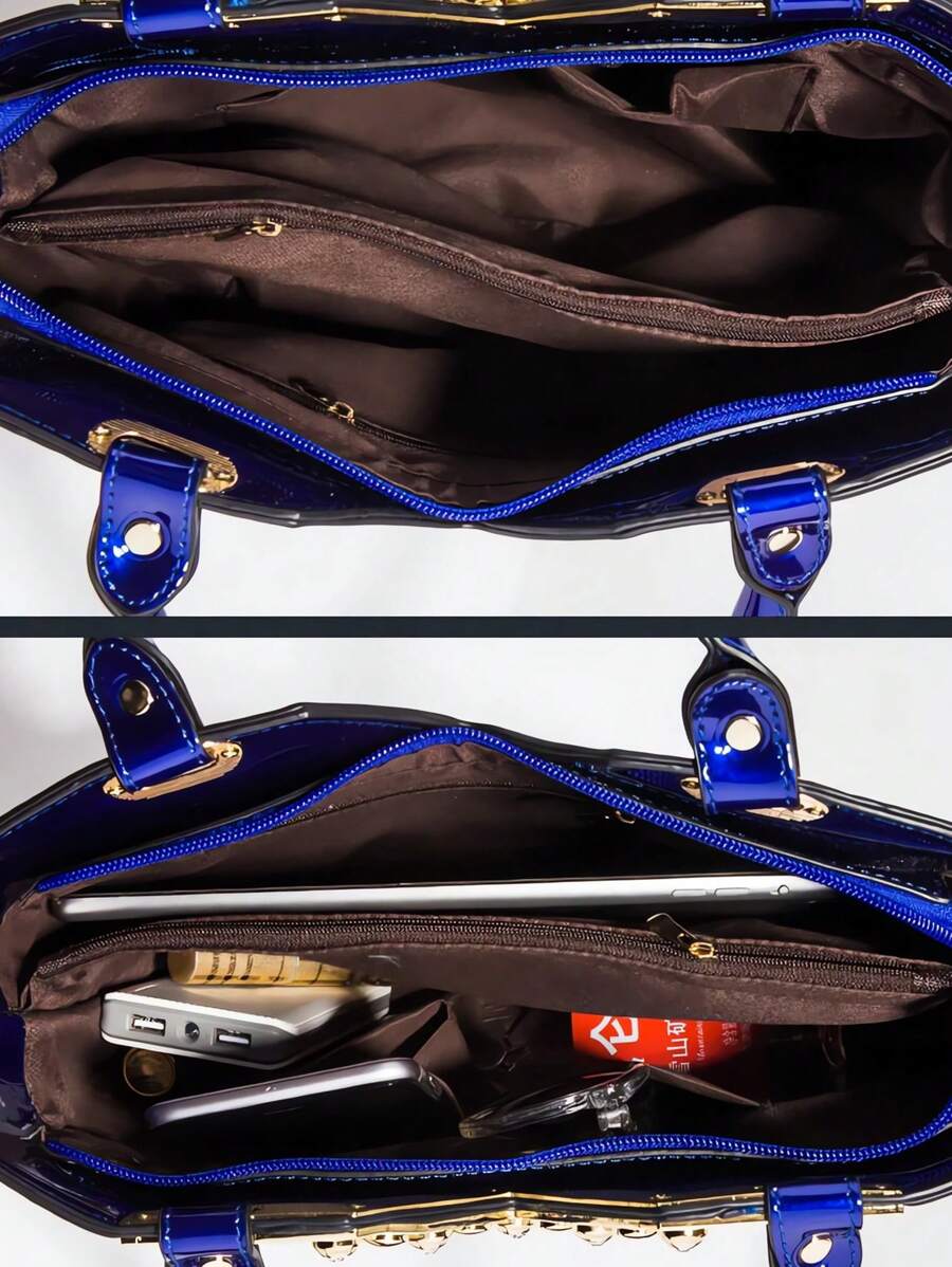 Bolsa Feminina de Couro Envernizado