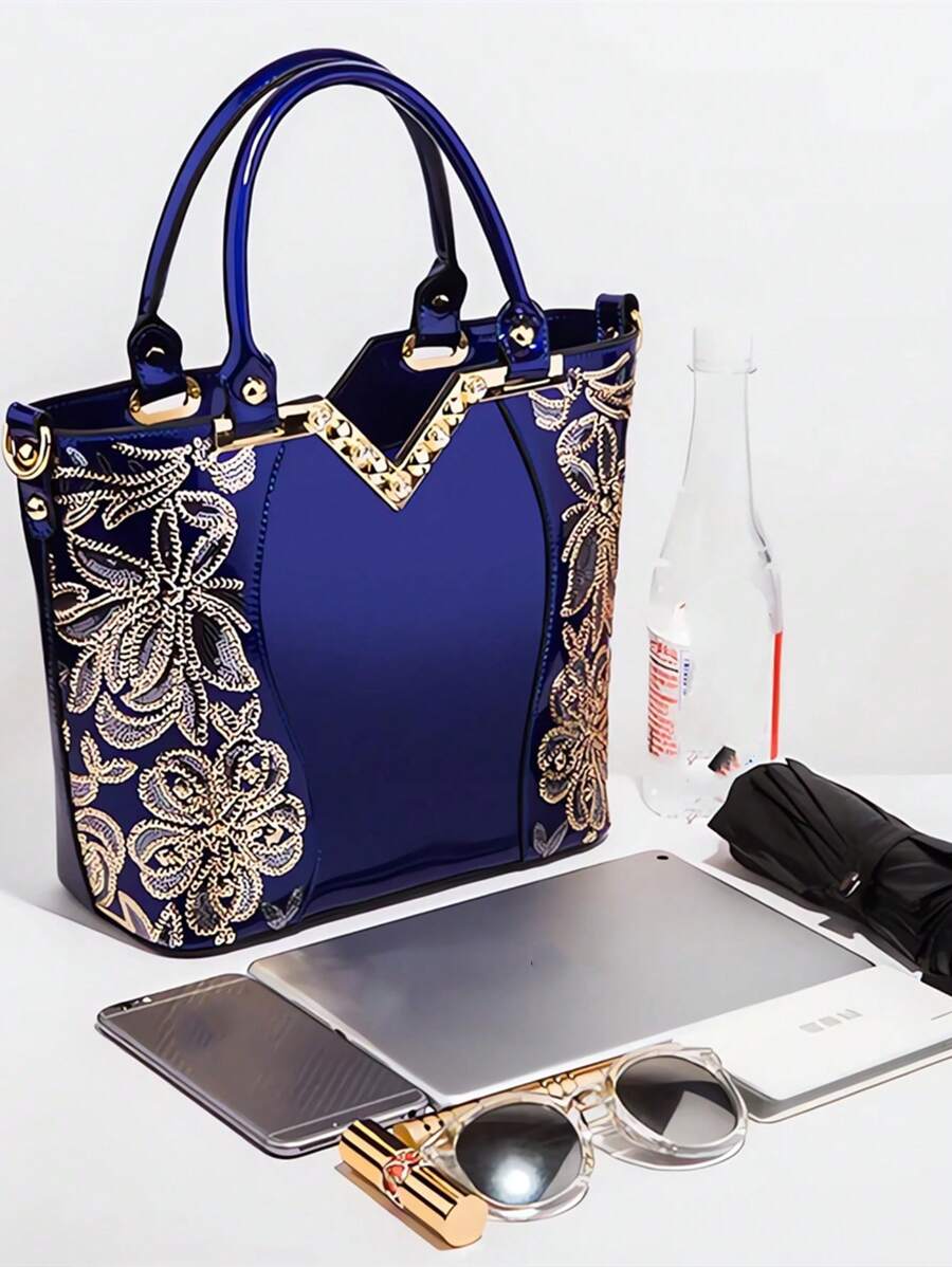 Bolsa Feminina de Couro Envernizado