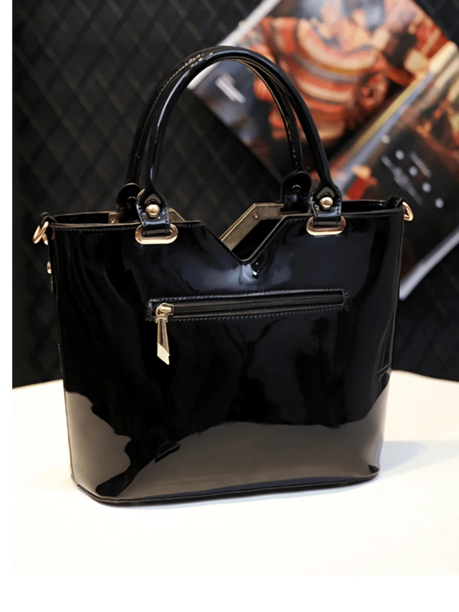 Bolsa Feminina de Couro Envernizado