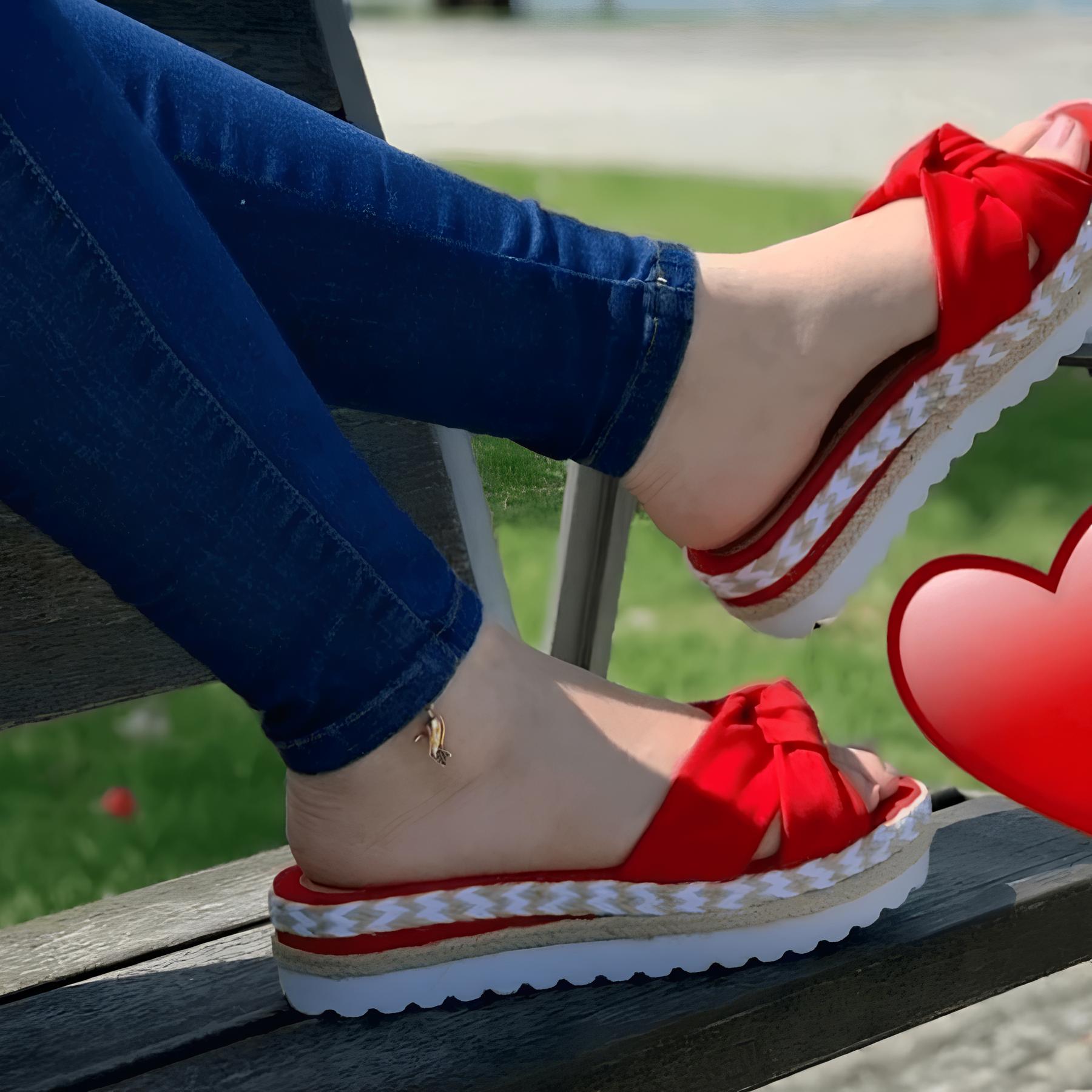 sandália tamanco de nó