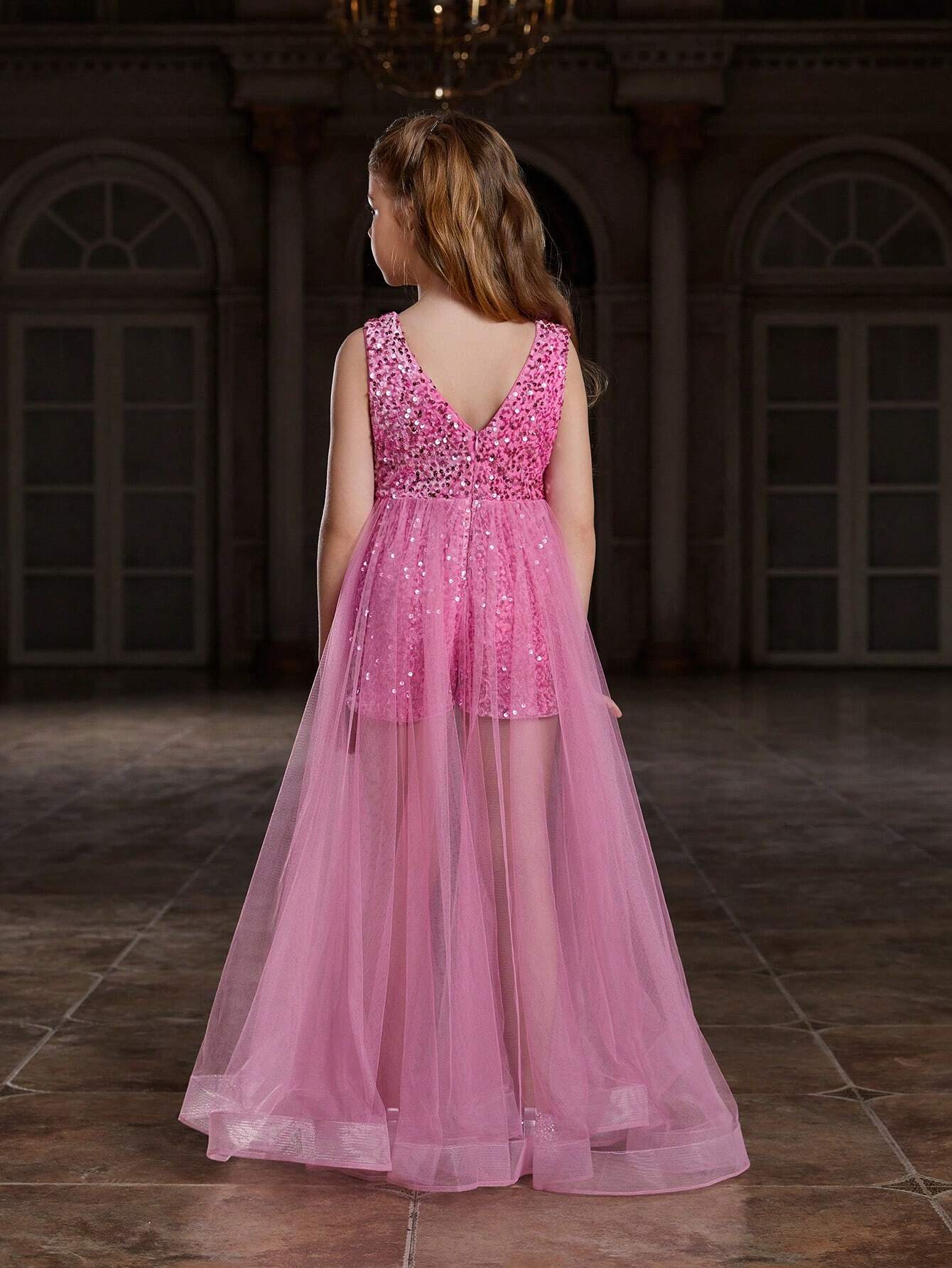 Macacão Infantil para Festa com Lantejoulas – 2 Cores Lindas