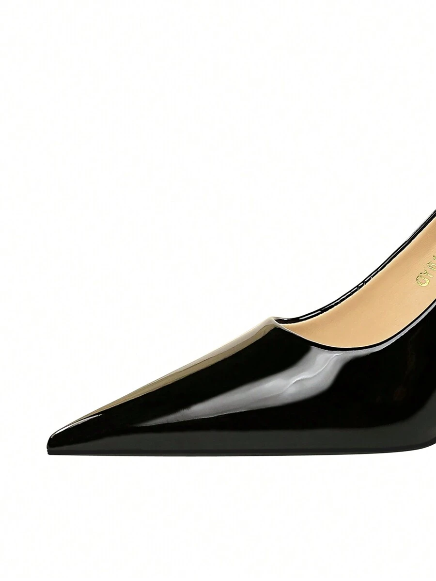 Scarpin de salto alto simples - Moda europeia e americana