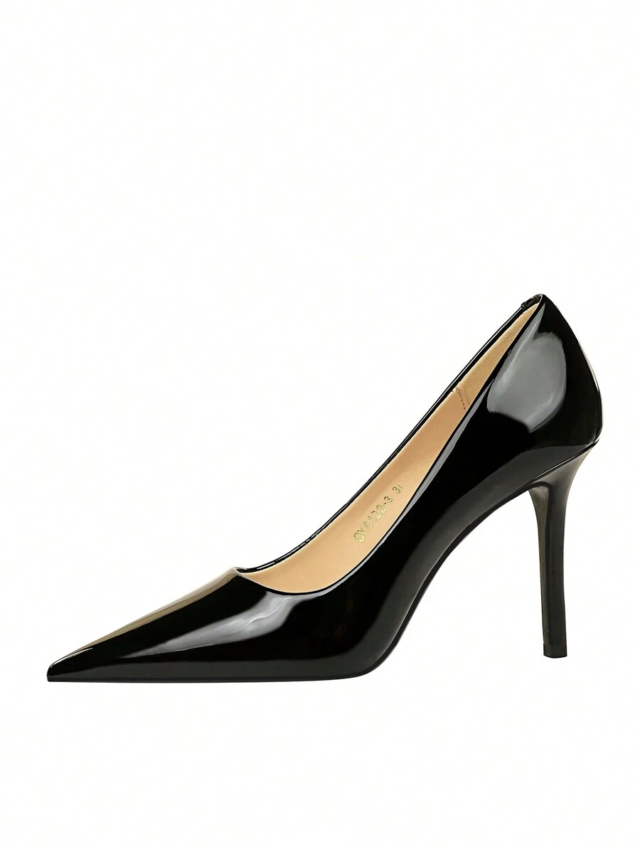 Scarpin de salto alto simples - Moda europeia e americana