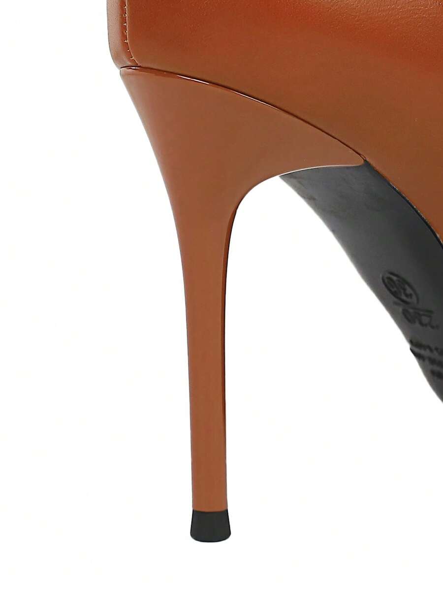 Scarpin de salto alto simples - Moda europeia e americana