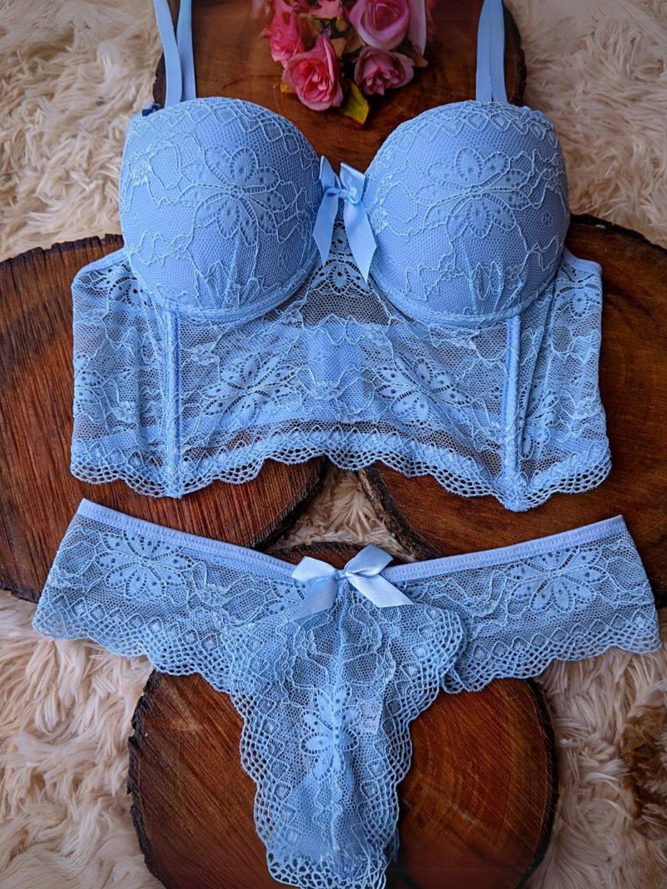 Conjunto Lingerie de Luxo – 7 Cores Sofisticadas | P ao GG