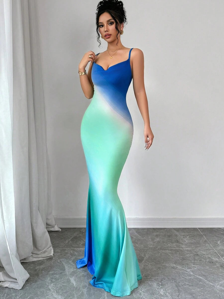 Vestido Longo Sereia – Elegância em 2 Cores
