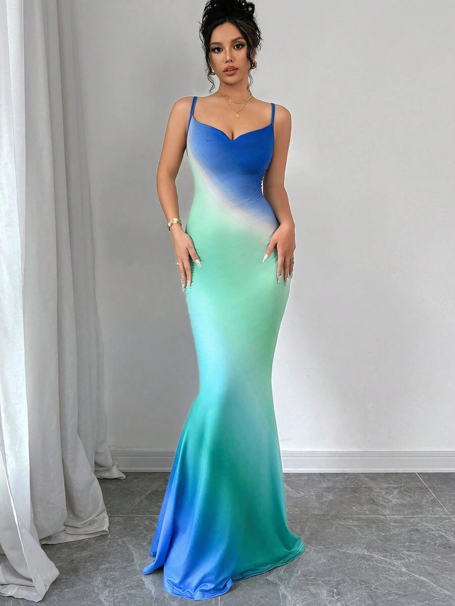 Vestido Longo Sereia – Elegância em 2 Cores