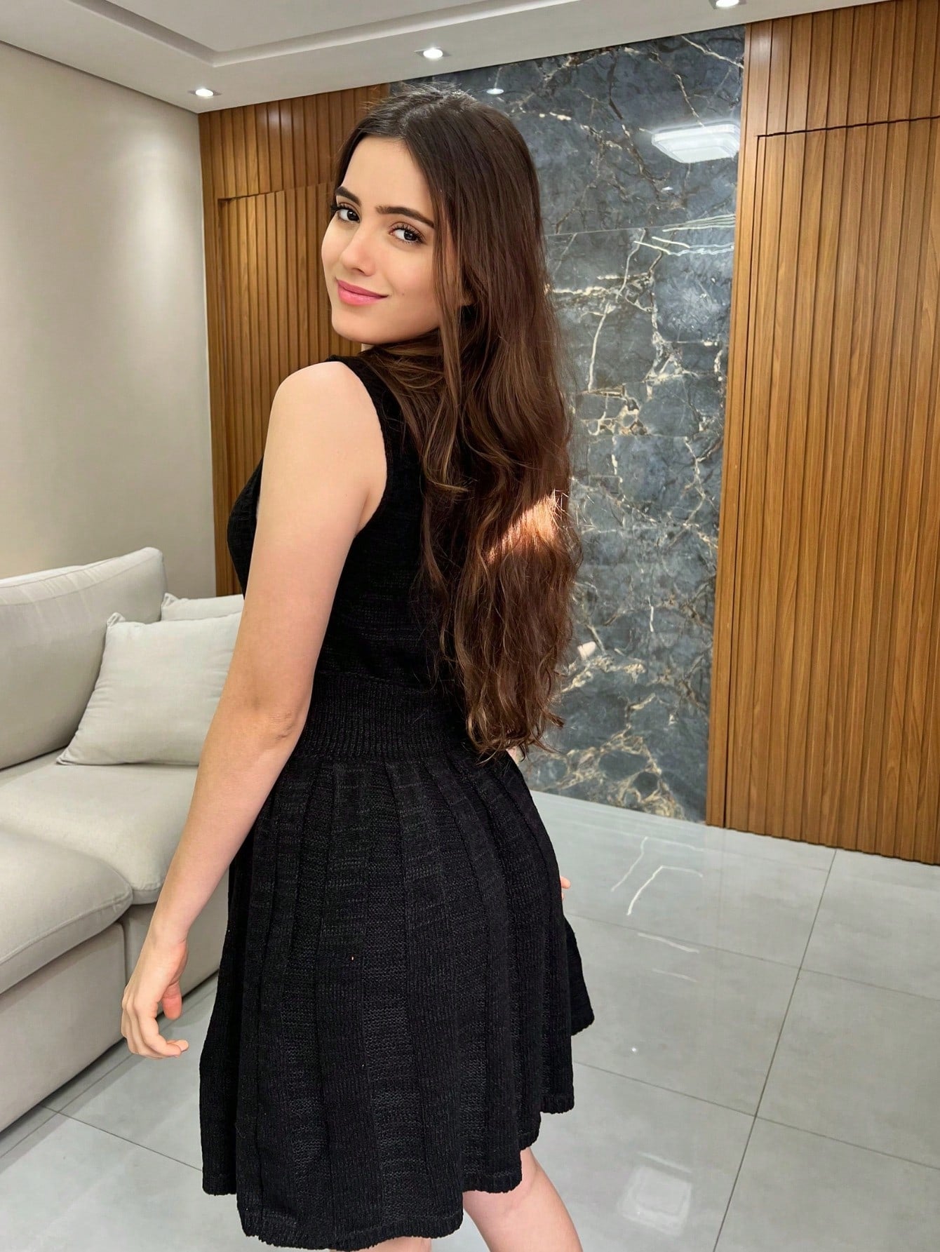 conjunto de trico saia e blusa