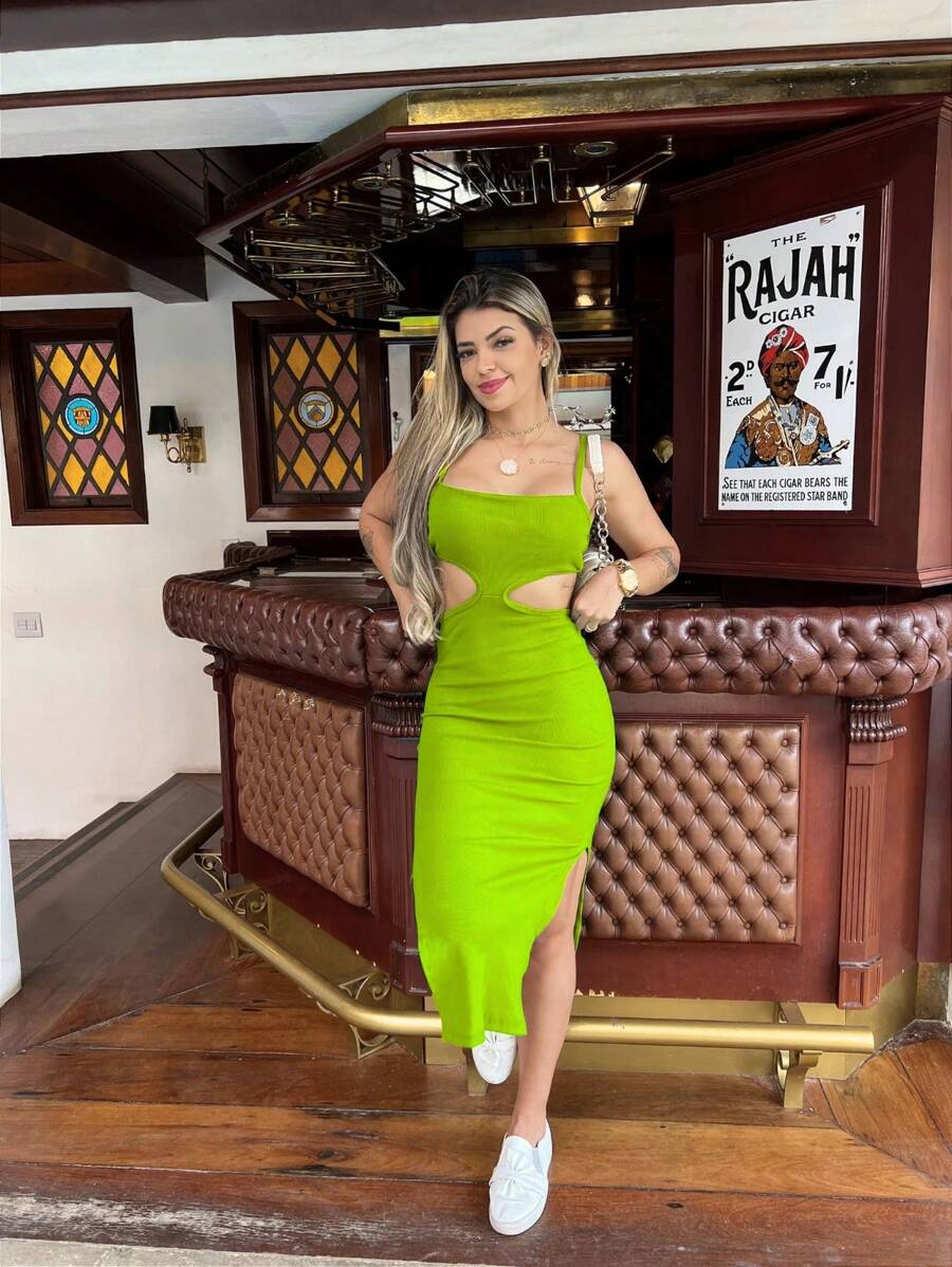 Vestido Midi com Fenda – 9 Cores para Arrasar!