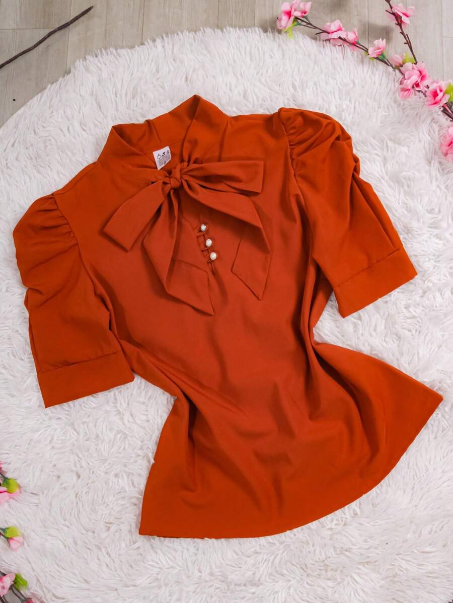 Blusa Feminina Social Manga Bufante
