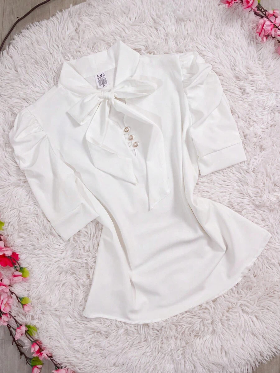 Blusa Feminina Social Manga Bufante