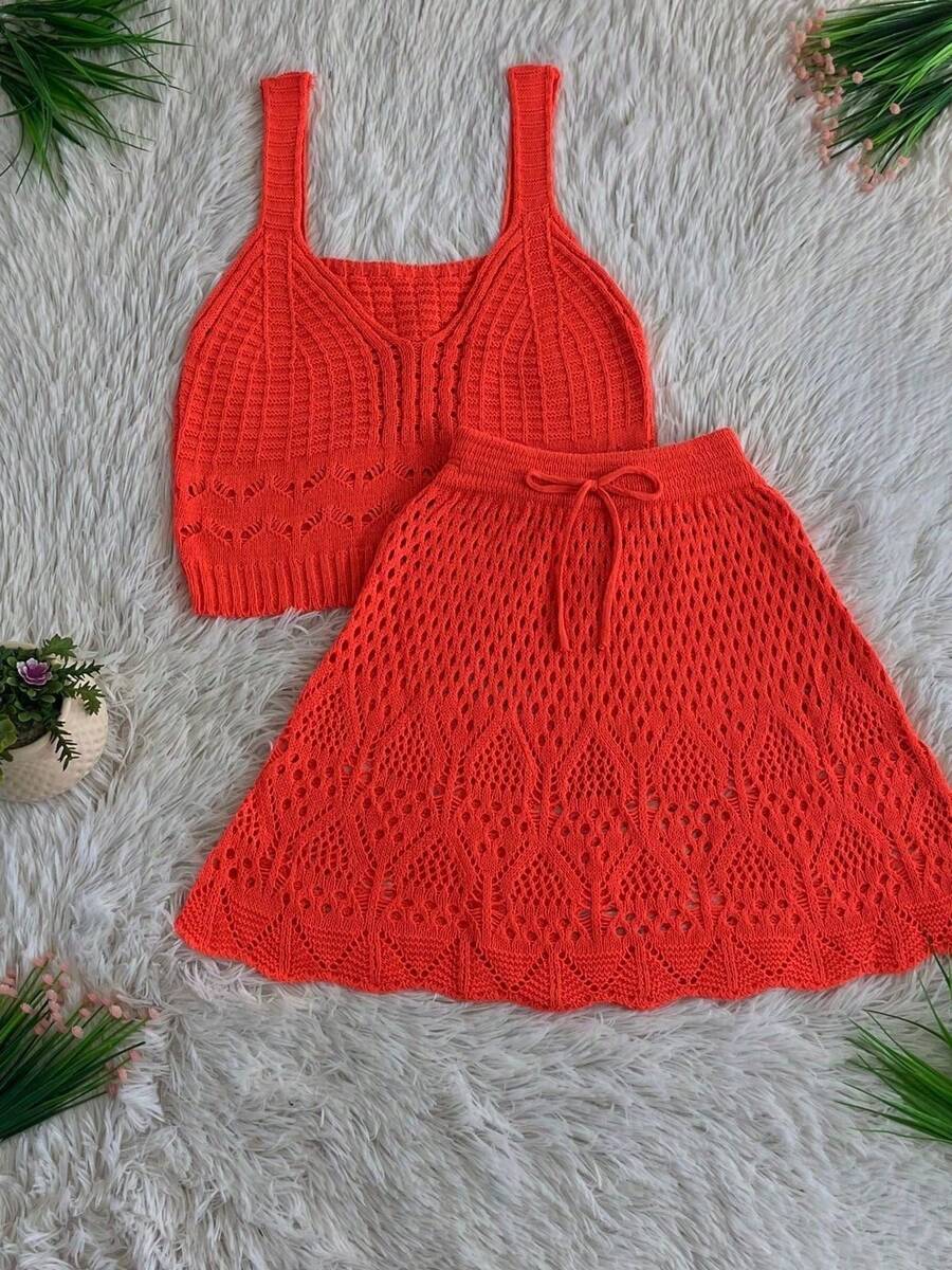 Conjunto em Crochê Frescor – Seu Look Perfeito para o Verão! ☀️