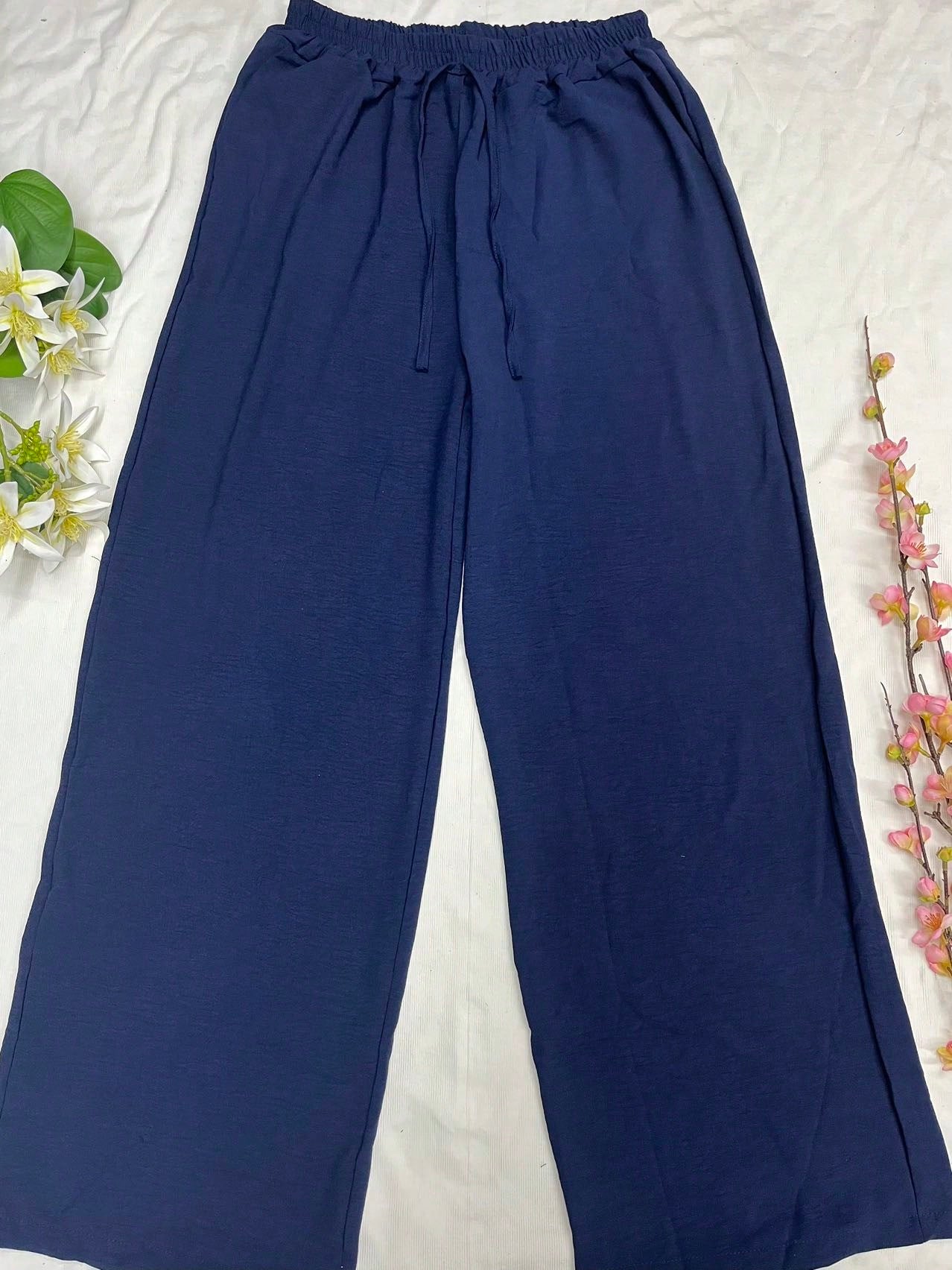 Calça Pantalona Cintura Alta – 12 Cores e Conforto