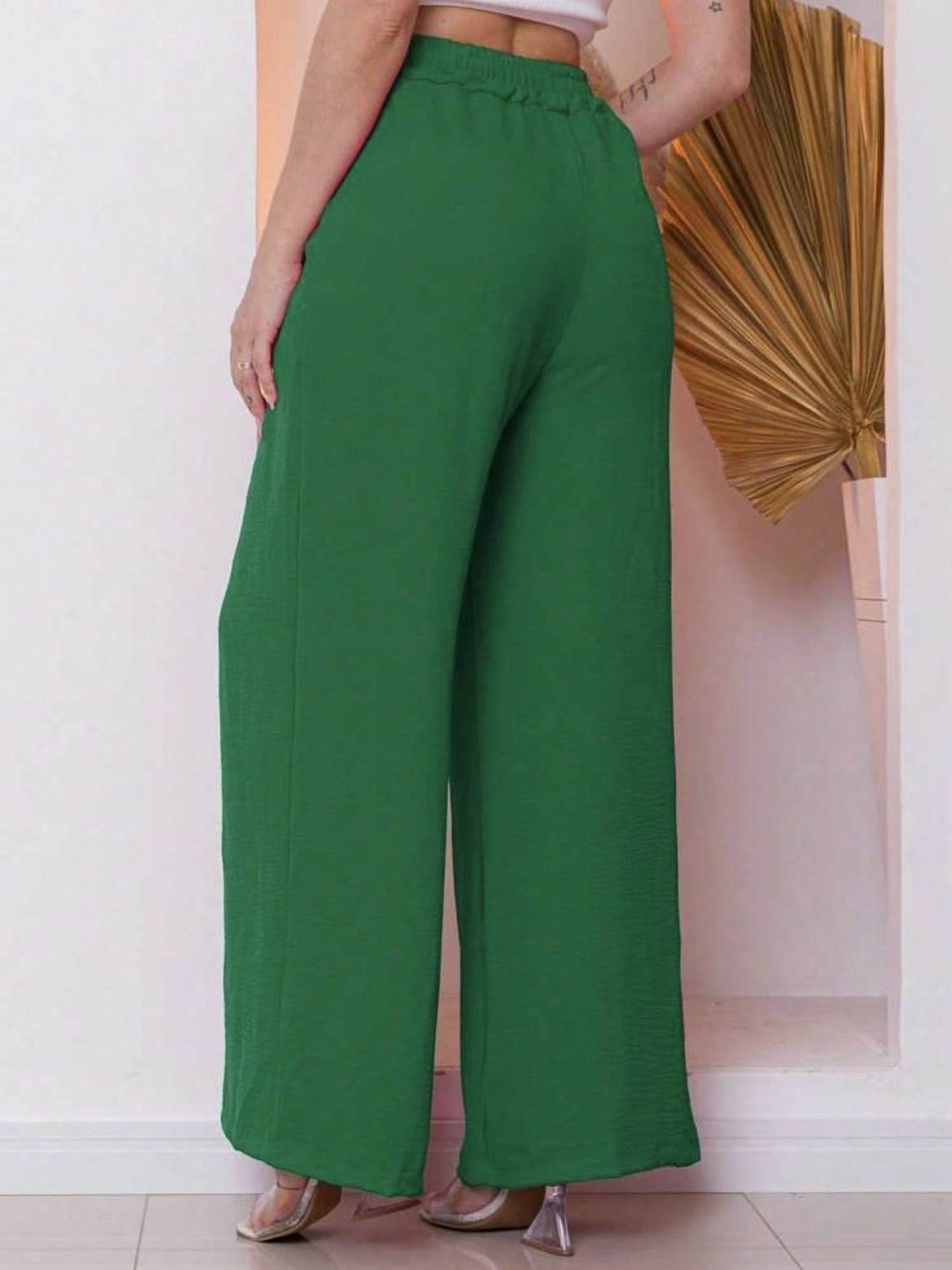 Calça Pantalona Cintura Alta – 12 Cores e Conforto