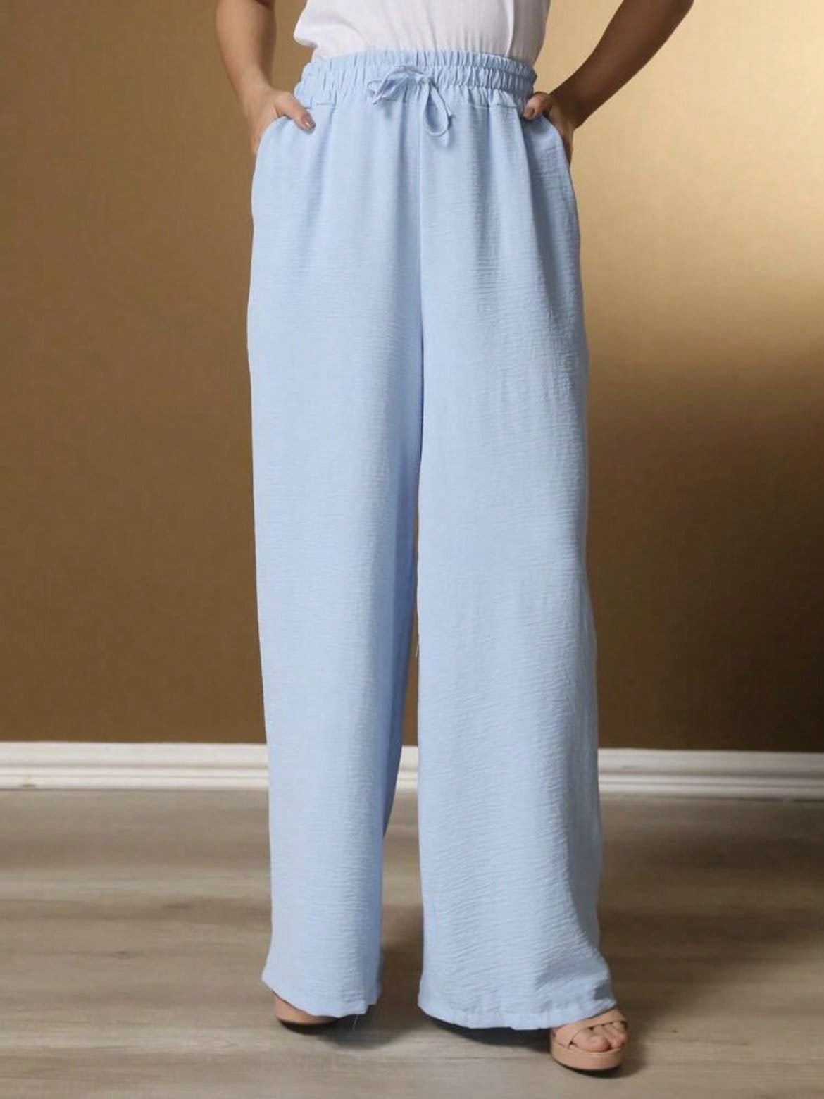 Calça Pantalona Cintura Alta – 12 Cores e Conforto