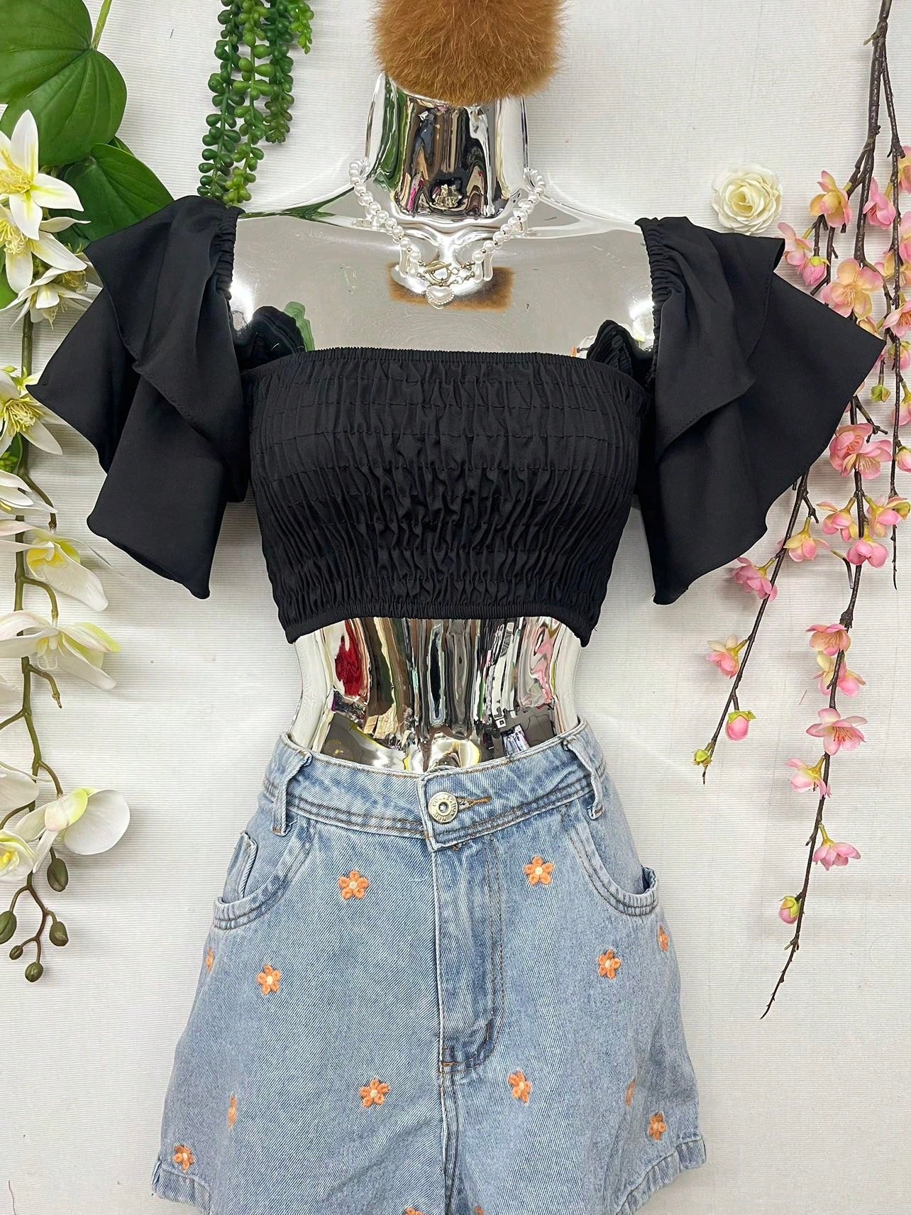 Blusa Cropped Boho | 16 Cores e Conforto Perfeito!