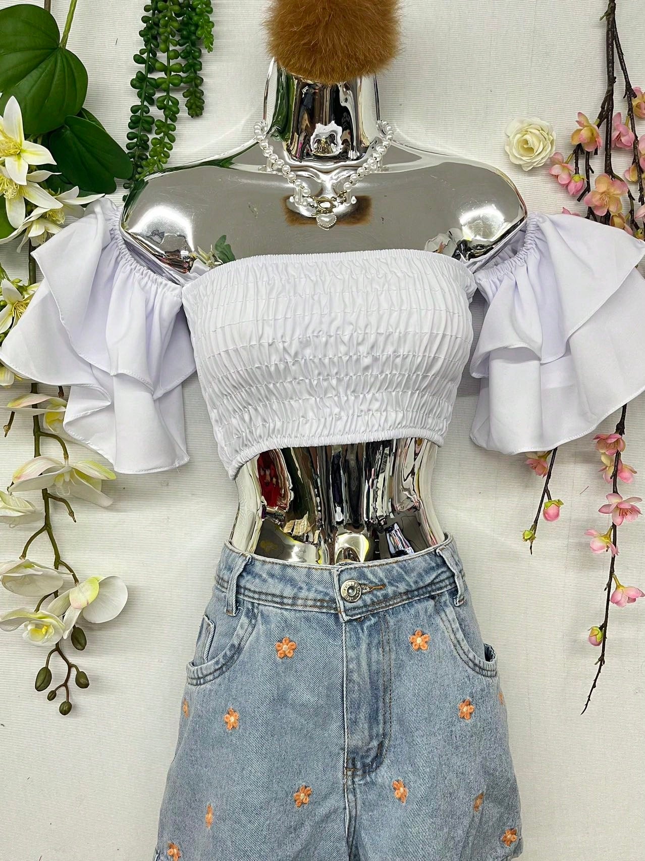 Blusa Cropped Boho | 16 Cores e Conforto Perfeito!