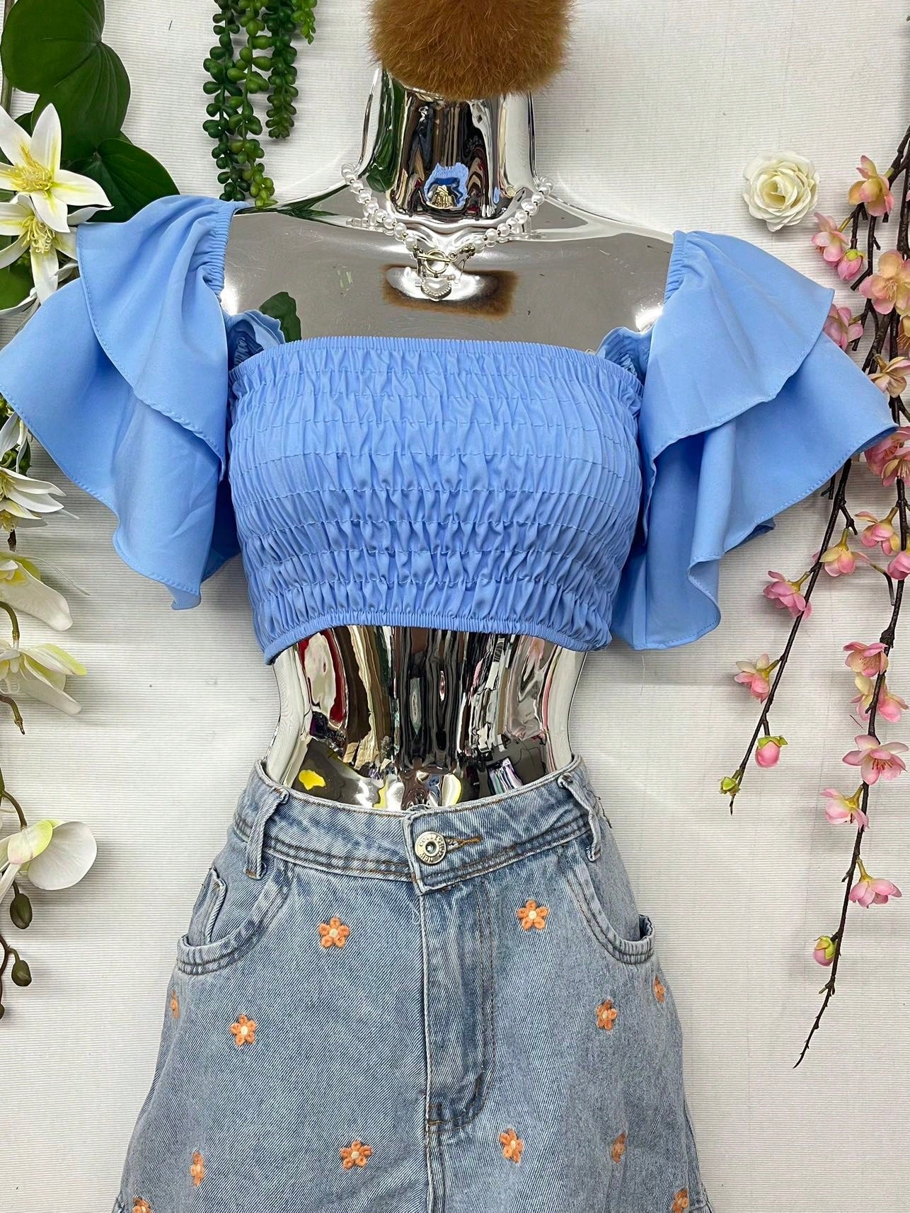 Blusa Cropped Boho | 16 Cores e Conforto Perfeito!