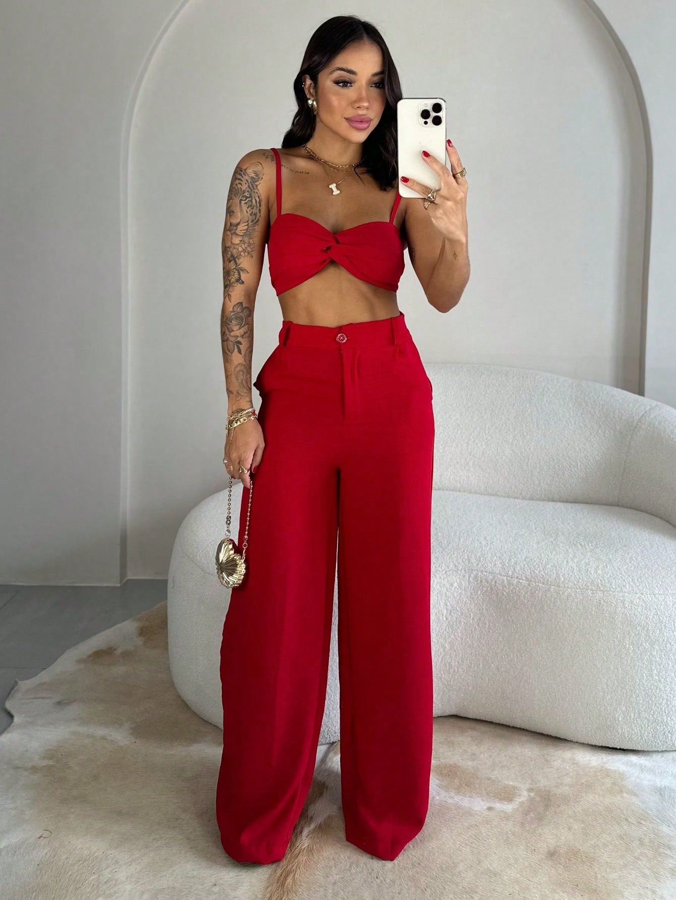 Conjunto Calça e Cropped – 3 Cores e Modelagem Perfeita!