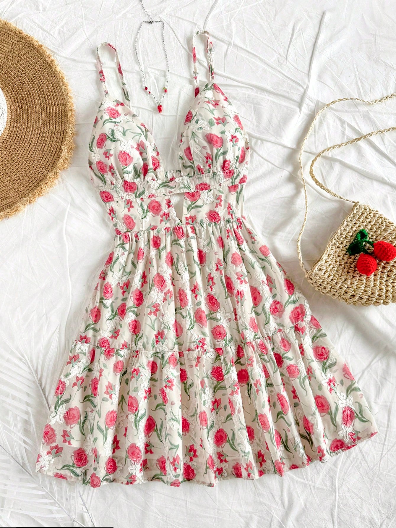 Vestido Curto com Decote em V – 9 Estampas e Cores