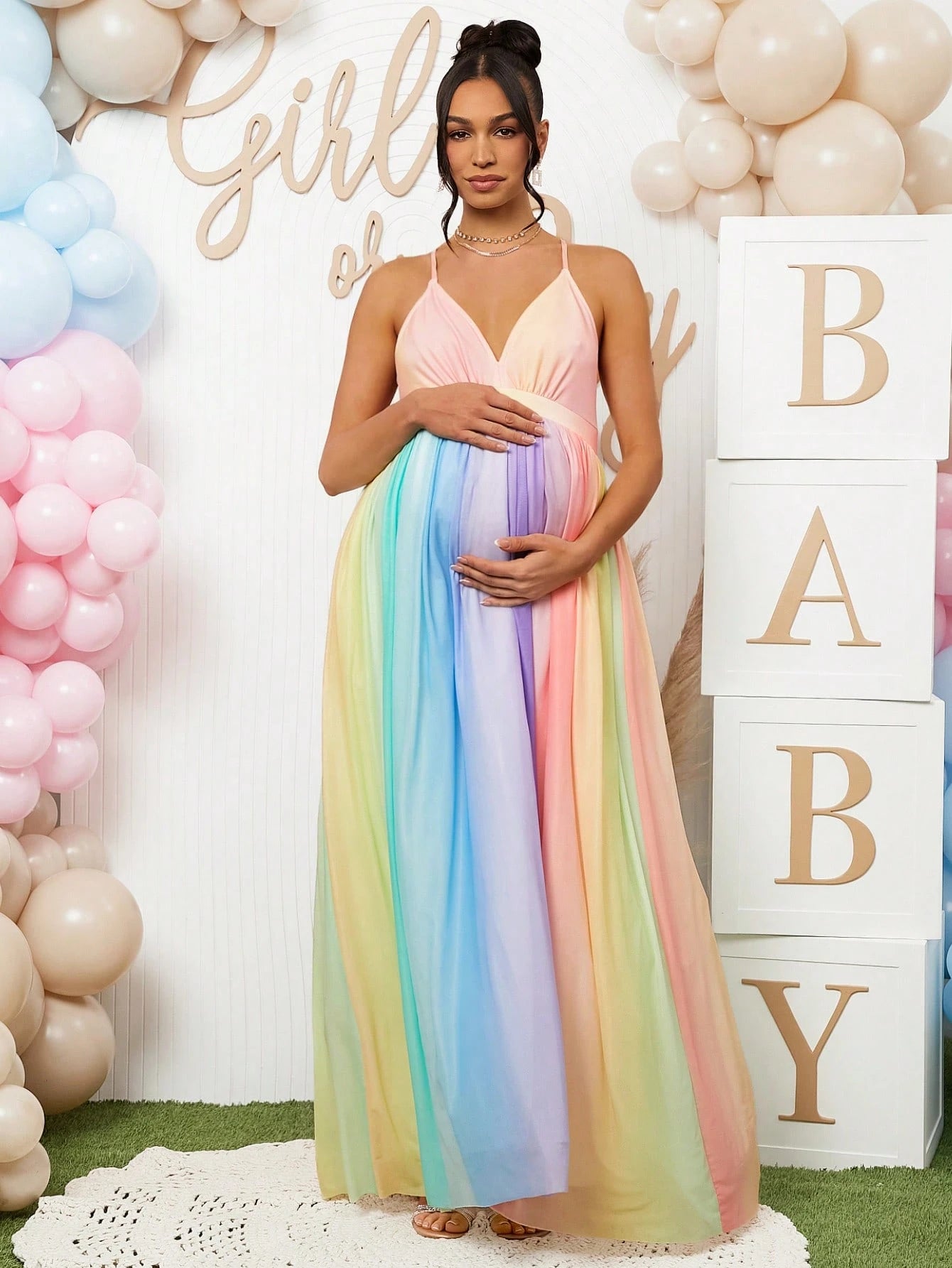 Vestido Gestante Longo – Conforto e Estilo em 1 Peça!