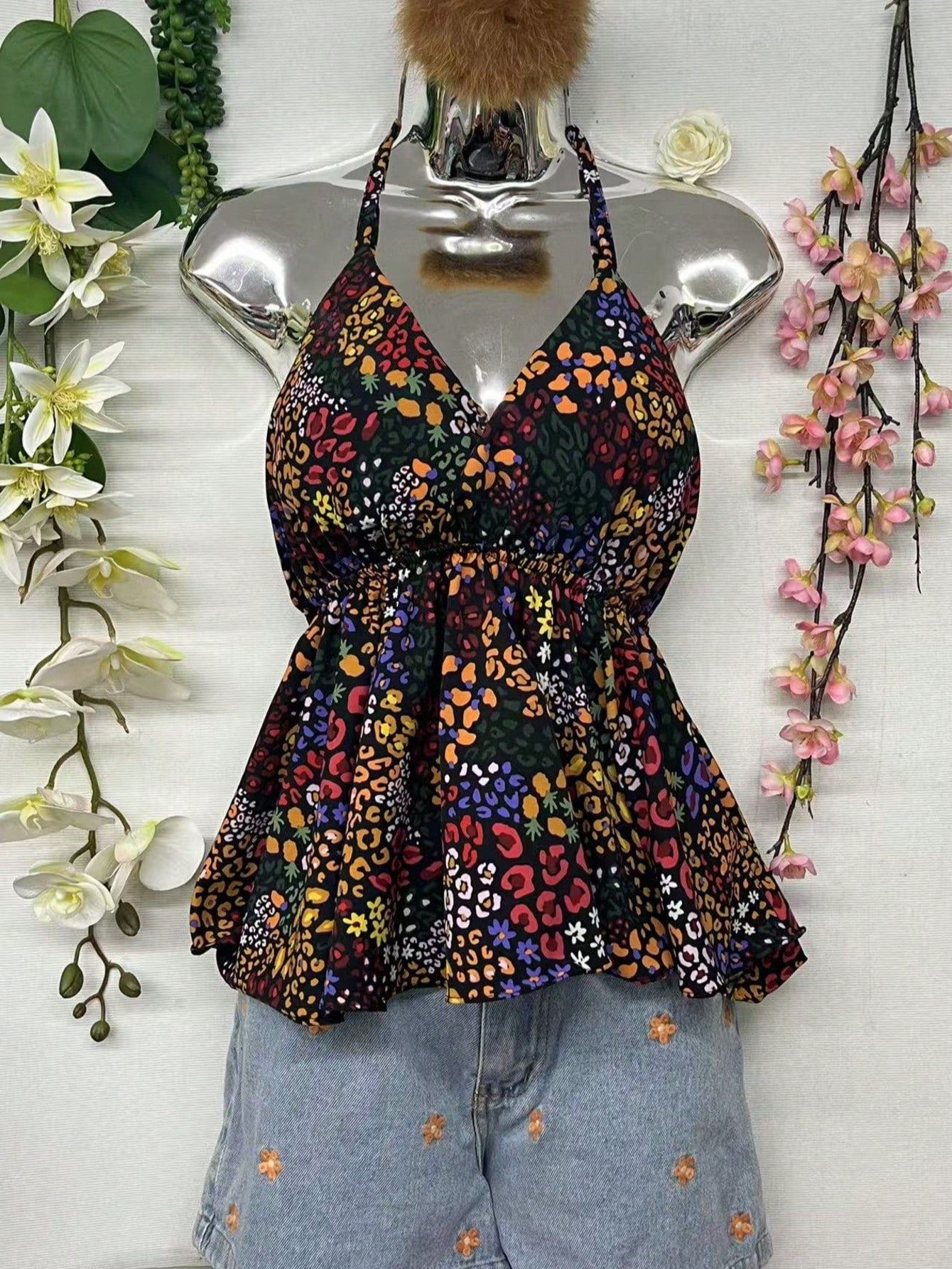 Blusa Tropical Feminina | 4 Cores e Costas Nuas!