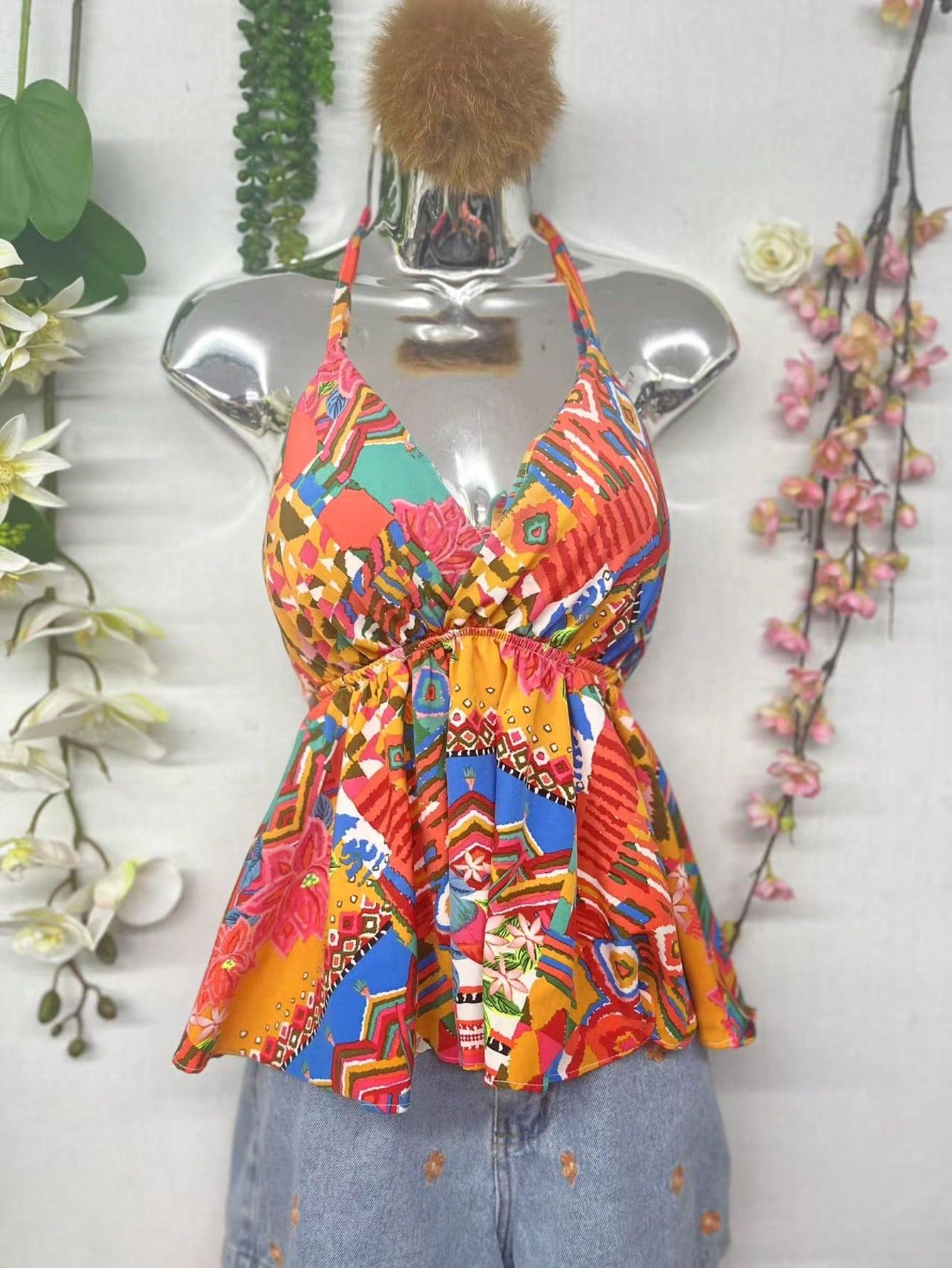 Blusa Tropical Feminina | 4 Cores e Costas Nuas!