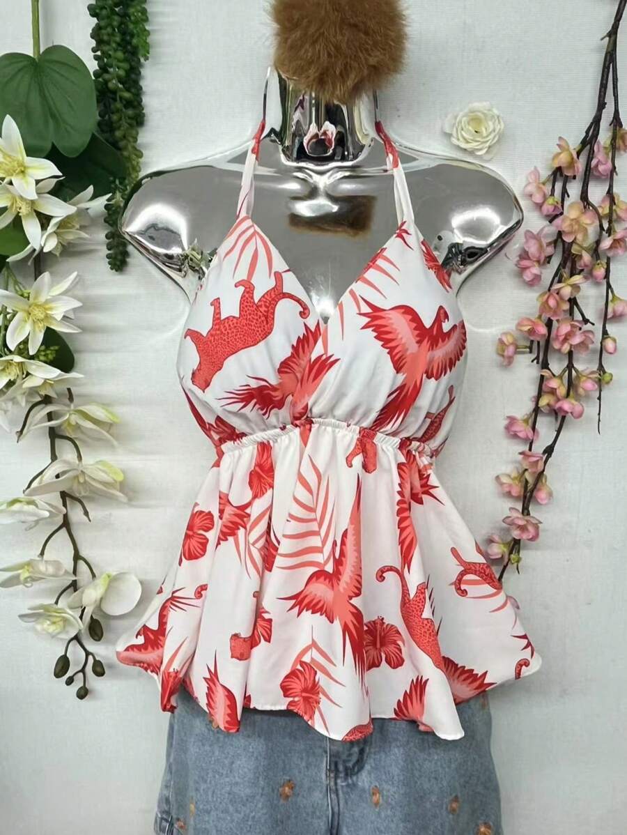 Blusa Tropical Feminina | 4 Cores e Costas Nuas!