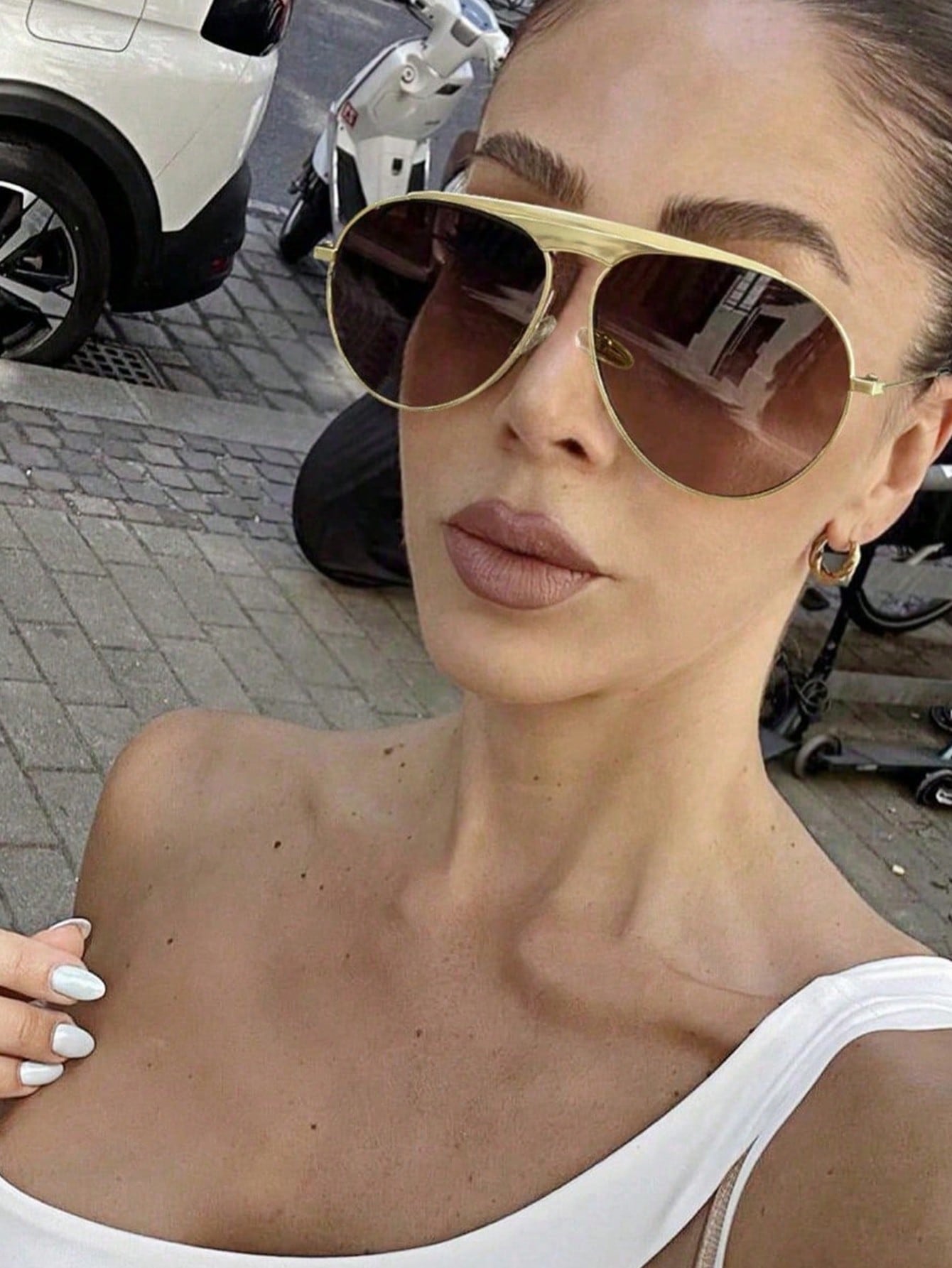 Óculos Feminino Retrô Y2K – Armação Metálica | 4 Cores