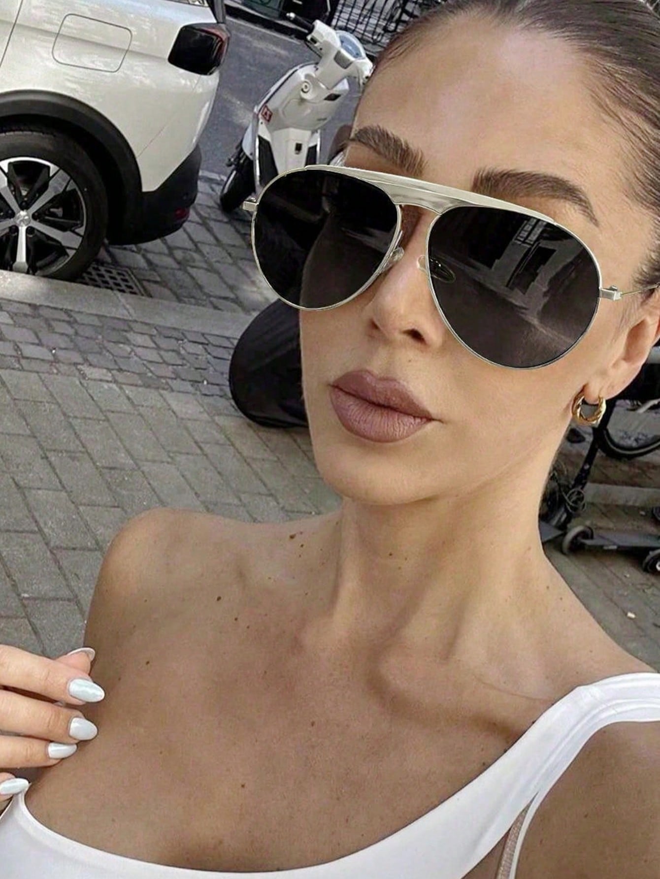 Óculos Feminino Retrô Y2K – Armação Metálica | 4 Cores