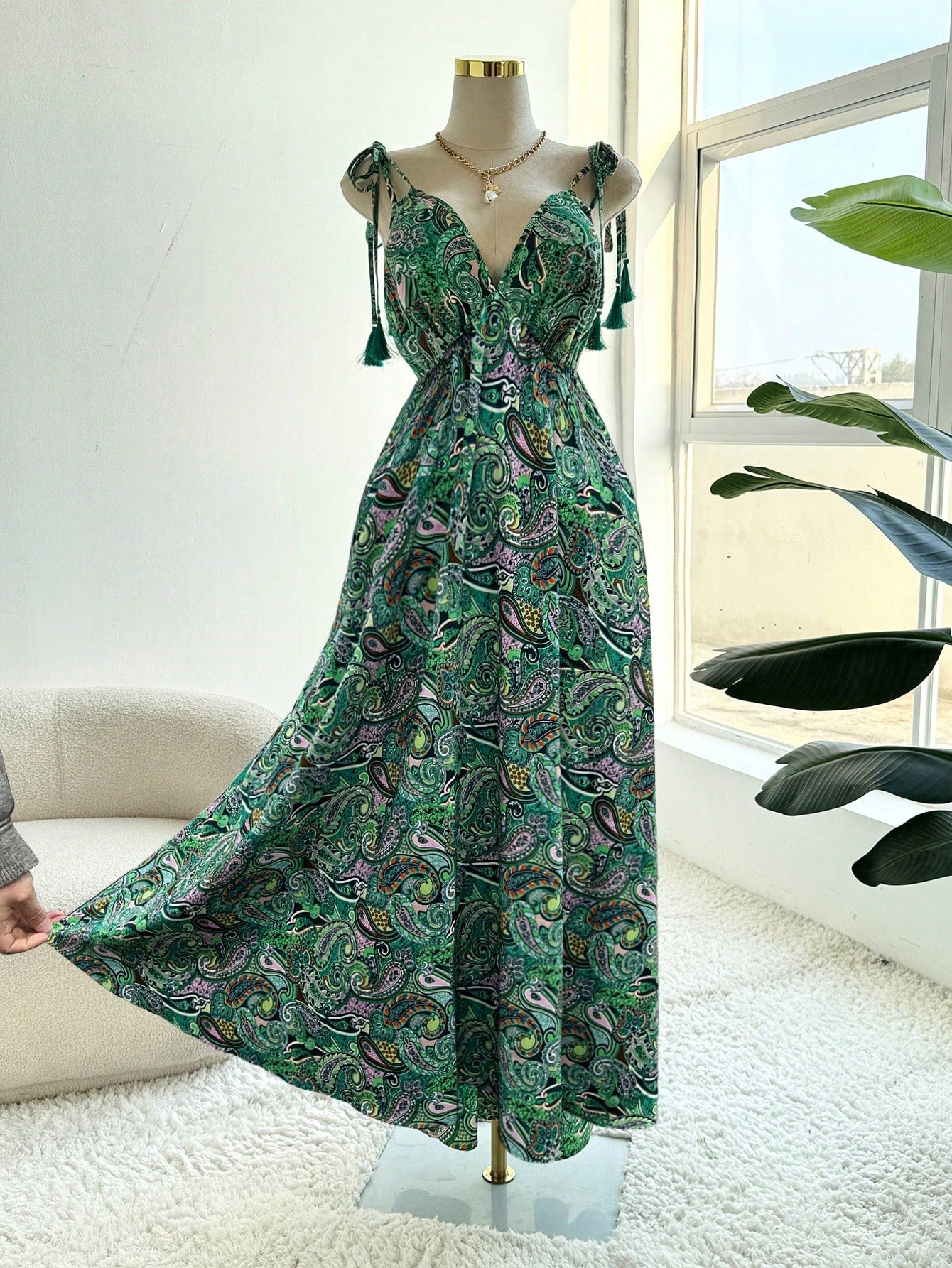 Vestido Midi Plus Size - Estilo Boho – Tamanhos G ao G4