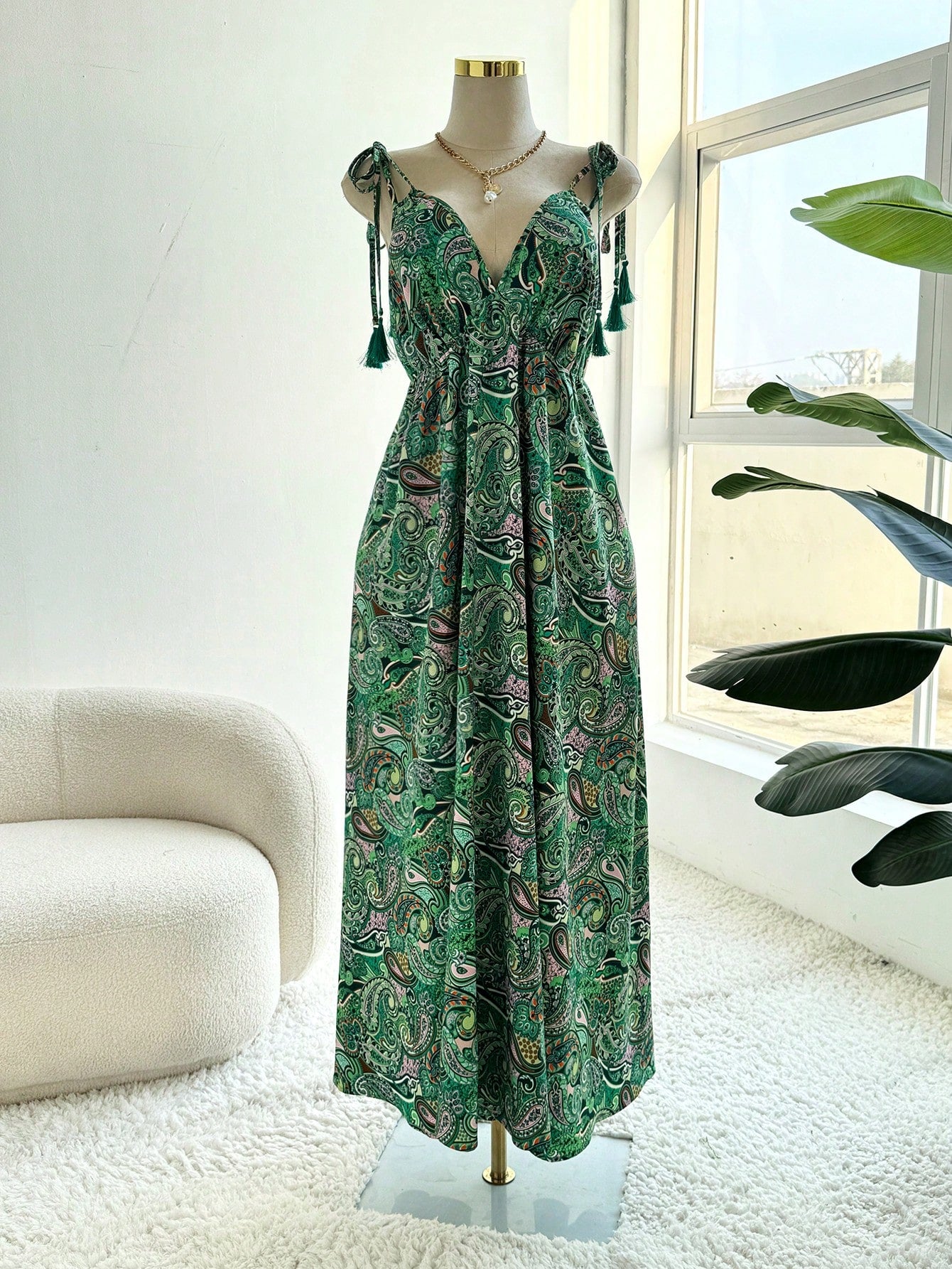 Vestido Midi Plus Size - Estilo Boho – Tamanhos G ao G4